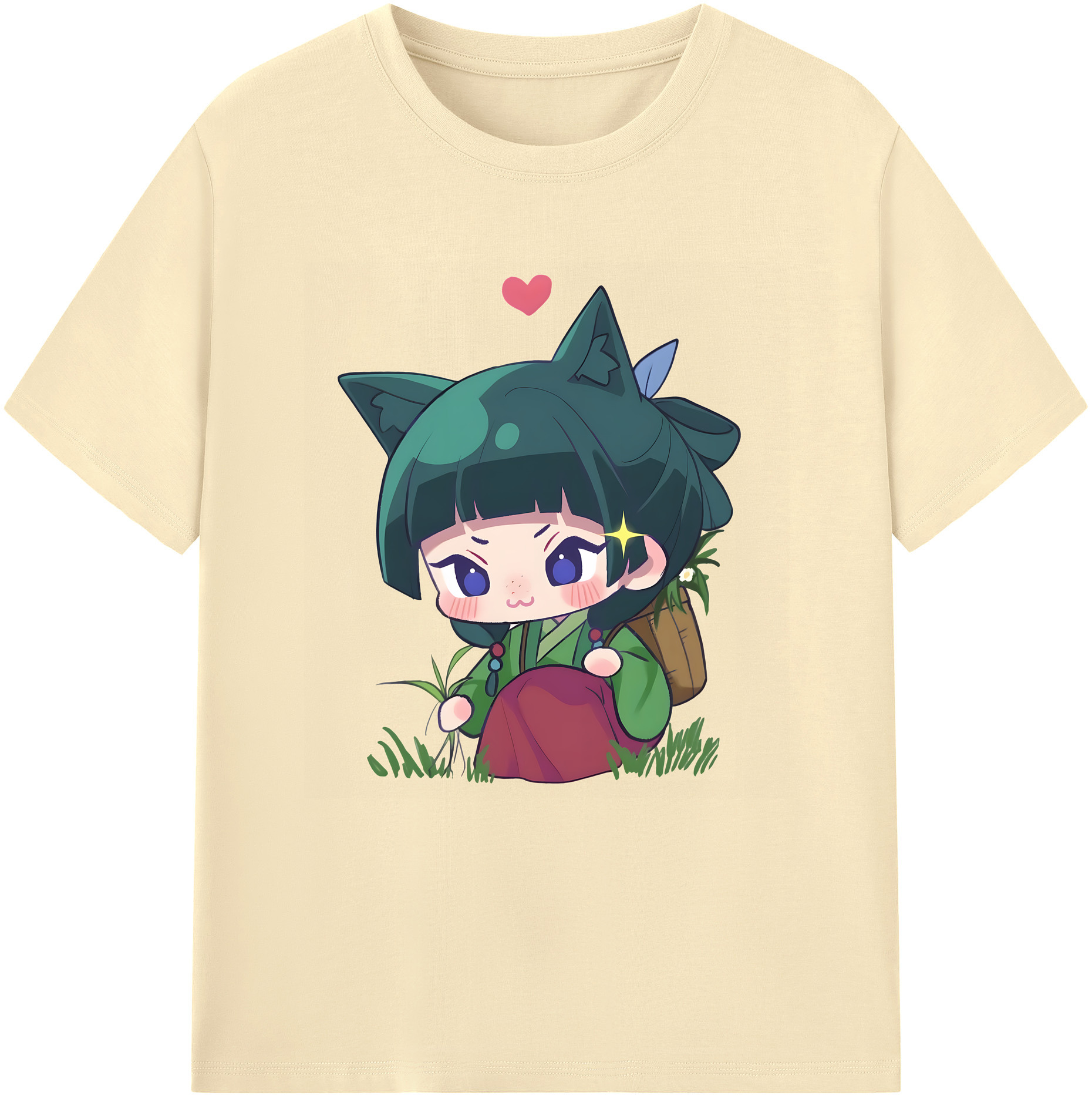 （画像用） 薬屋のひとりごと The Apothecary Diaries 綿100％半袖Tシャツ（フロントプリント）