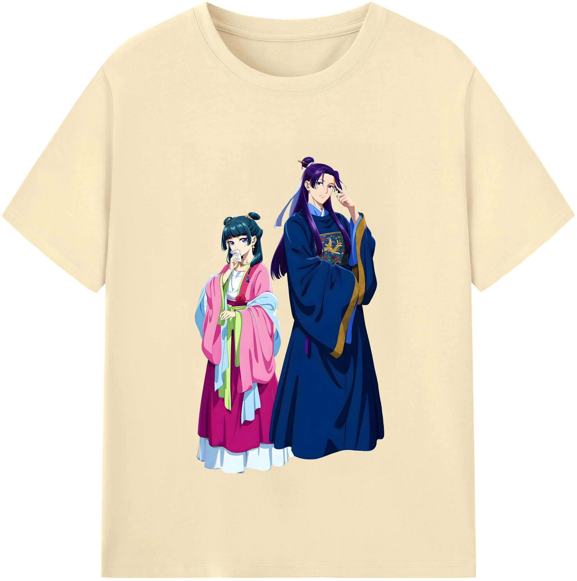 （画像用） 薬屋のひとりごと The Apothecary Diaries 綿100％半袖Tシャツ（フロントプリント）