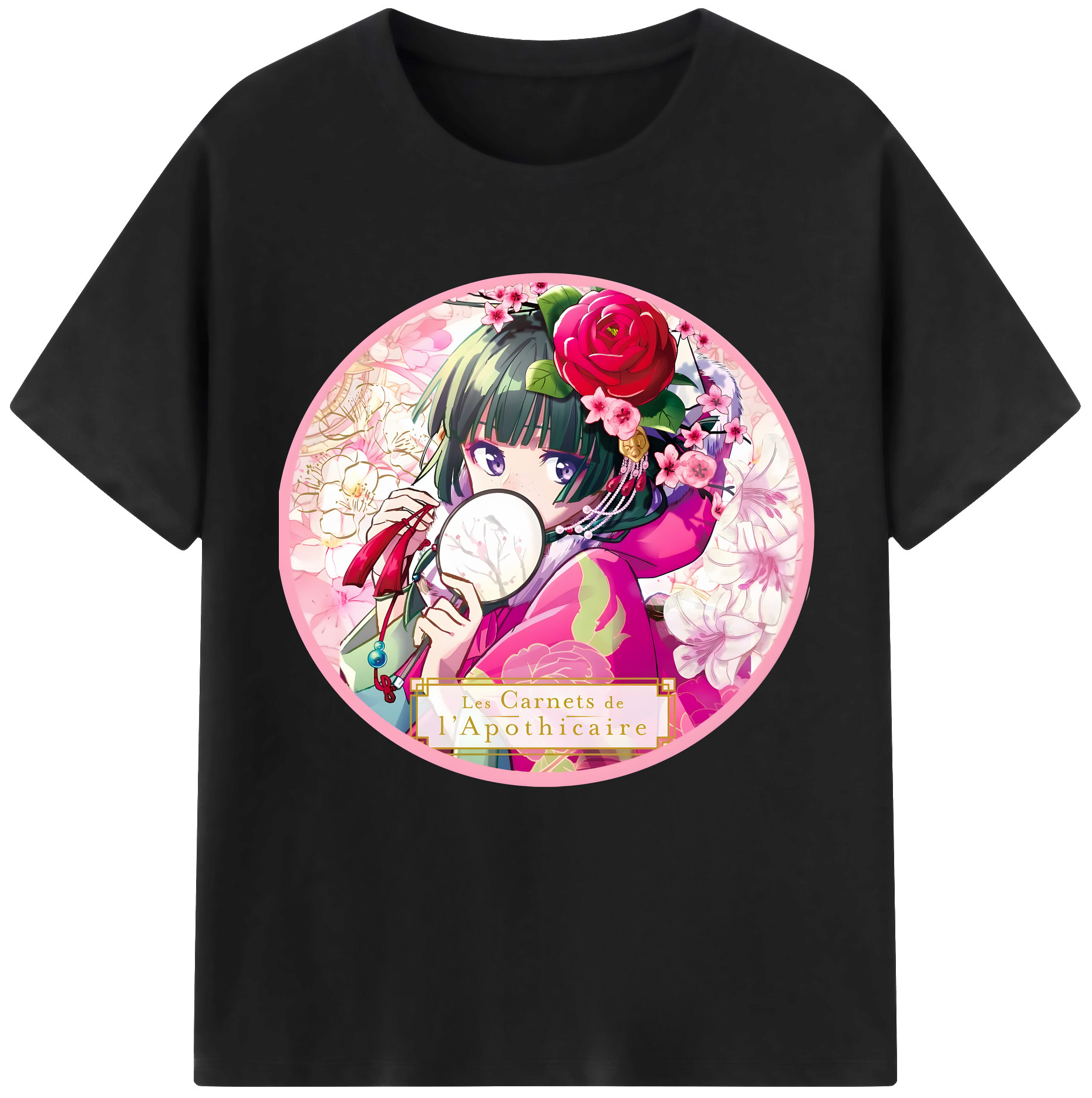 （画像用） 薬屋のひとりごと The Apothecary Diaries 綿100％半袖Tシャツ（フロントプリント）