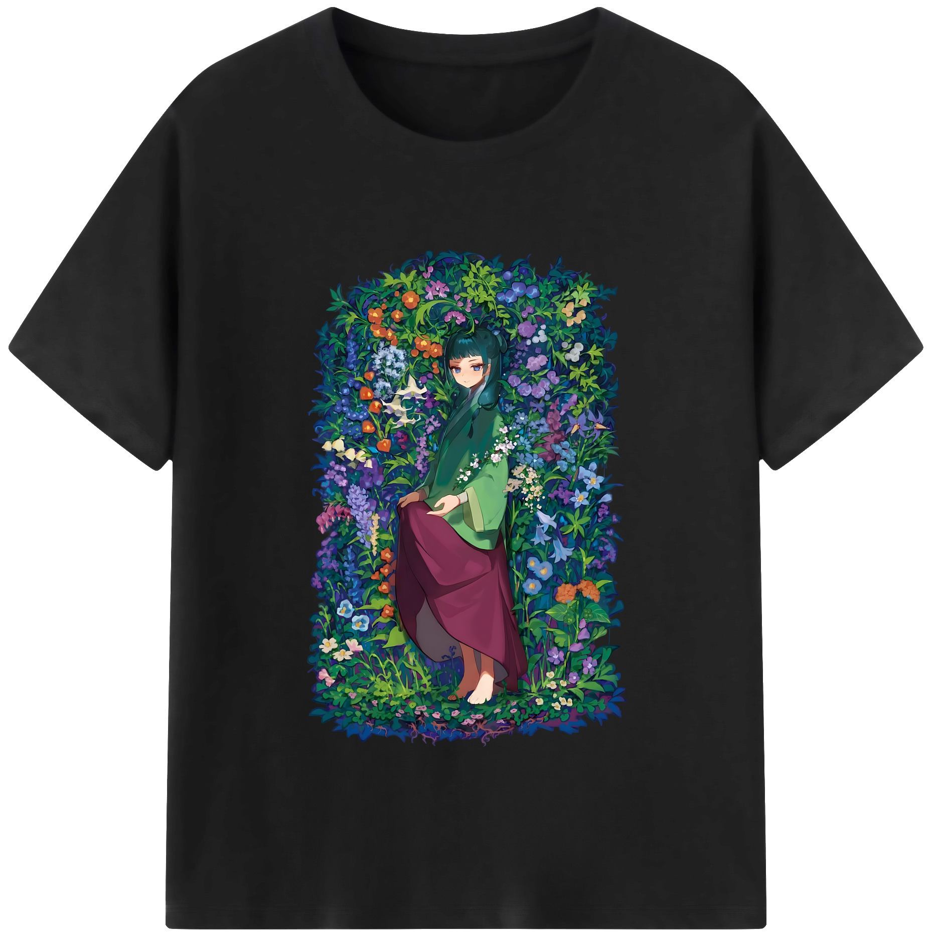 （画像用） 薬屋のひとりごと The Apothecary Diaries 綿100％半袖Tシャツ（フロントプリント）