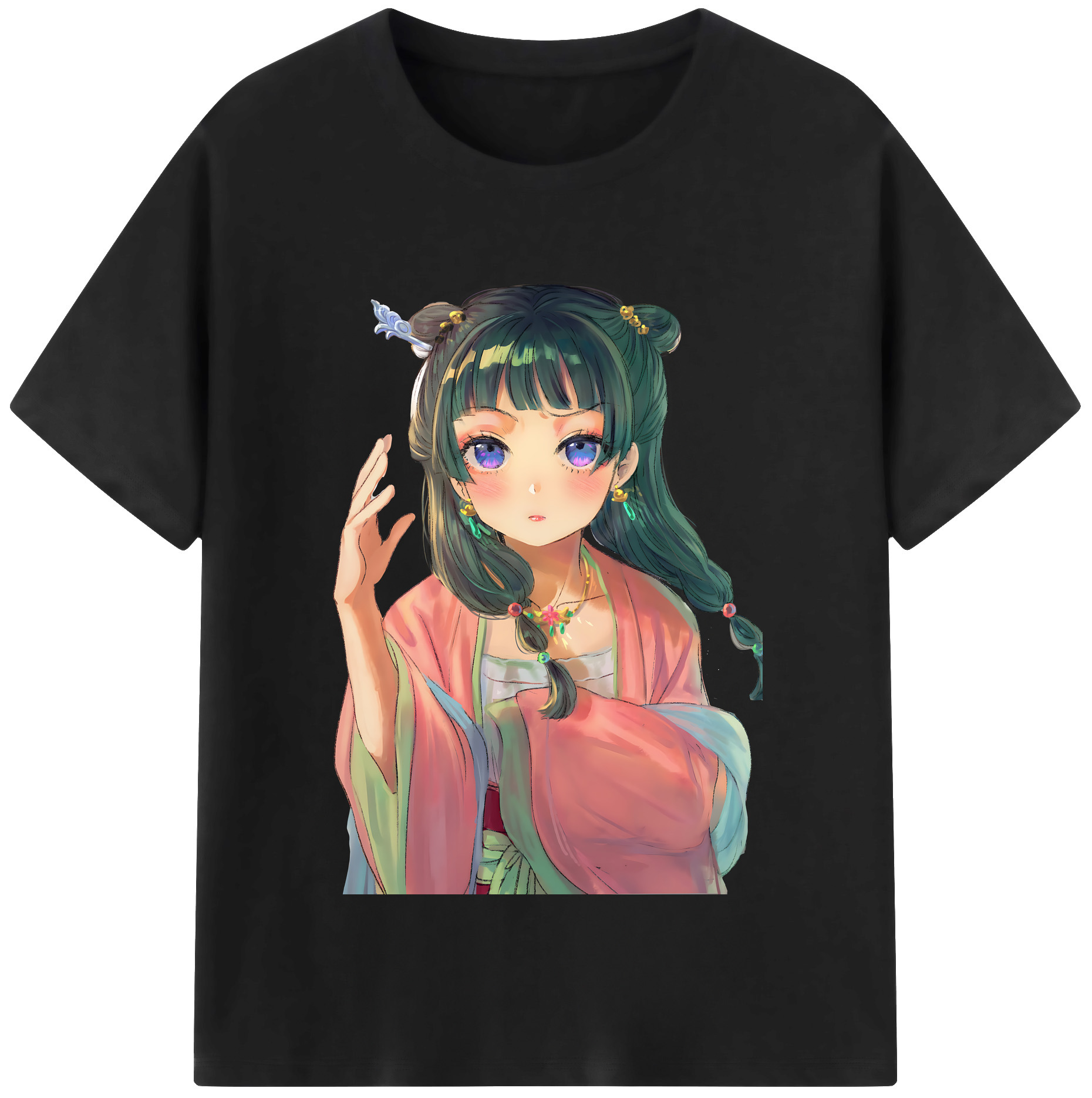 （画像用） 薬屋のひとりごと The Apothecary Diaries 綿100％半袖Tシャツ（フロントプリント）