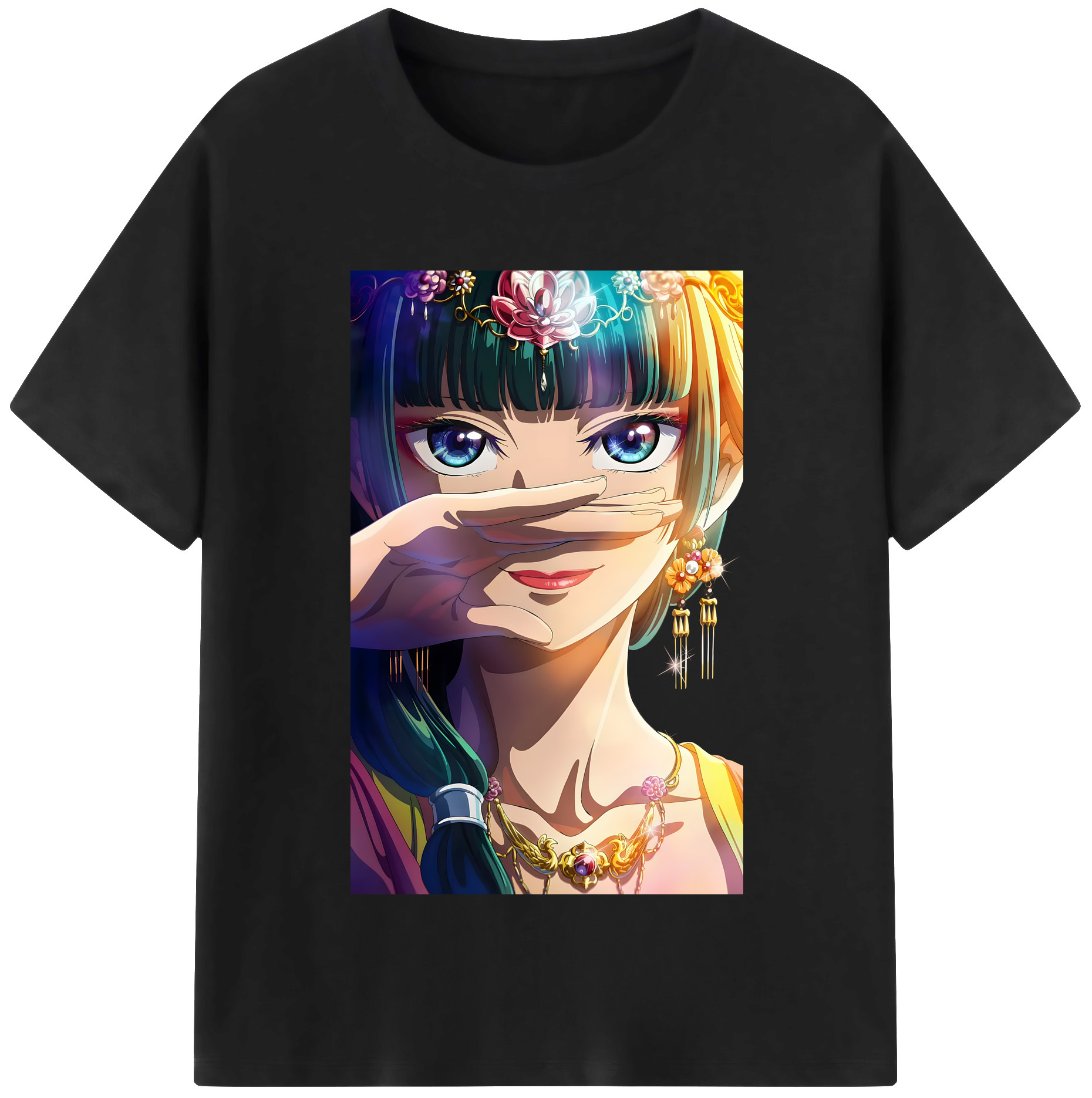 （画像用） 薬屋のひとりごと The Apothecary Diaries 綿100％半袖Tシャツ（フロントプリント）