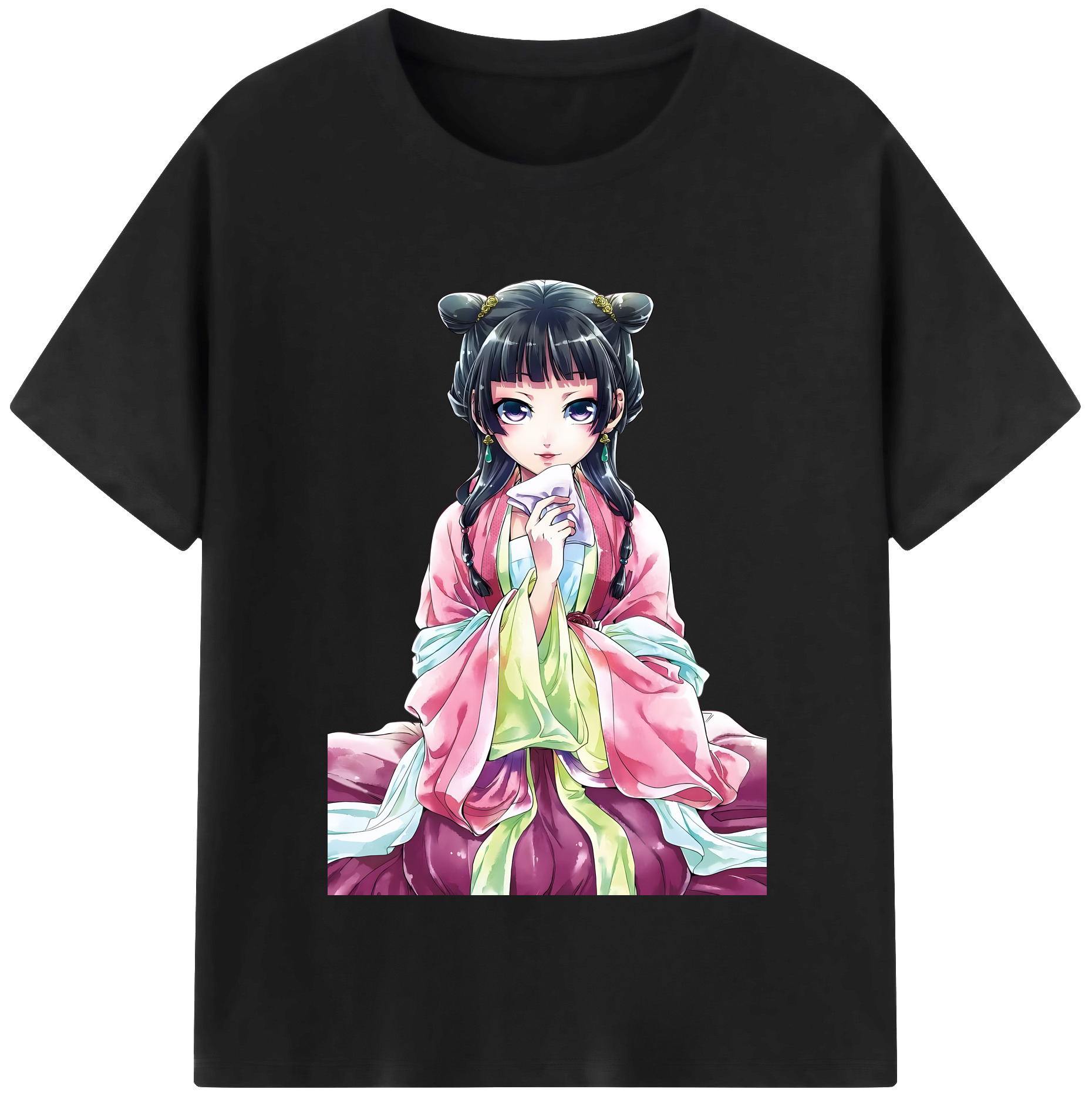 （画像用） 薬屋のひとりごと The Apothecary Diaries 綿100％半袖Tシャツ（フロントプリント）
