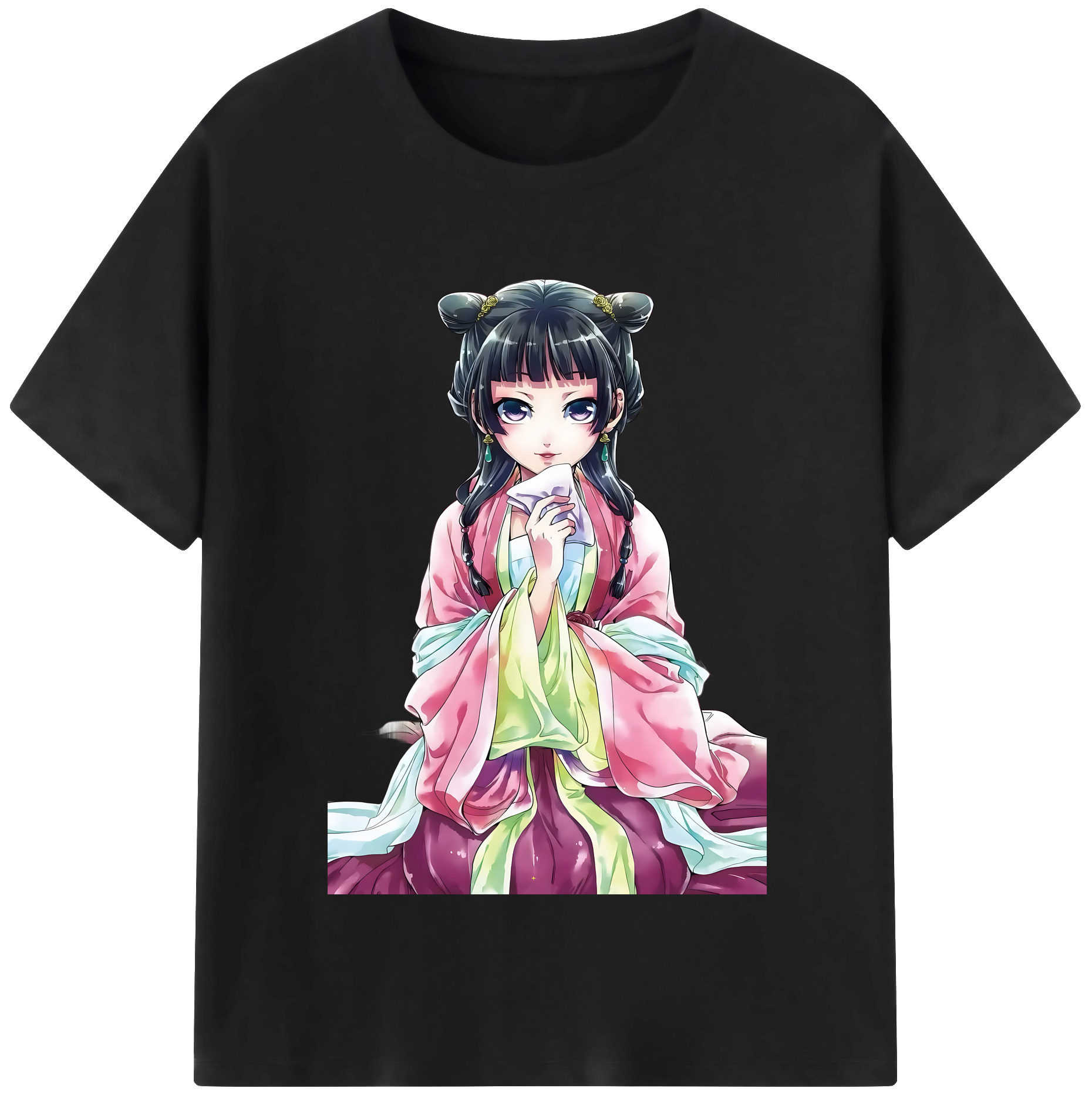 （画像用） 薬屋のひとりごと The Apothecary Diaries 綿100％半袖Tシャツ（フロントプリント）
