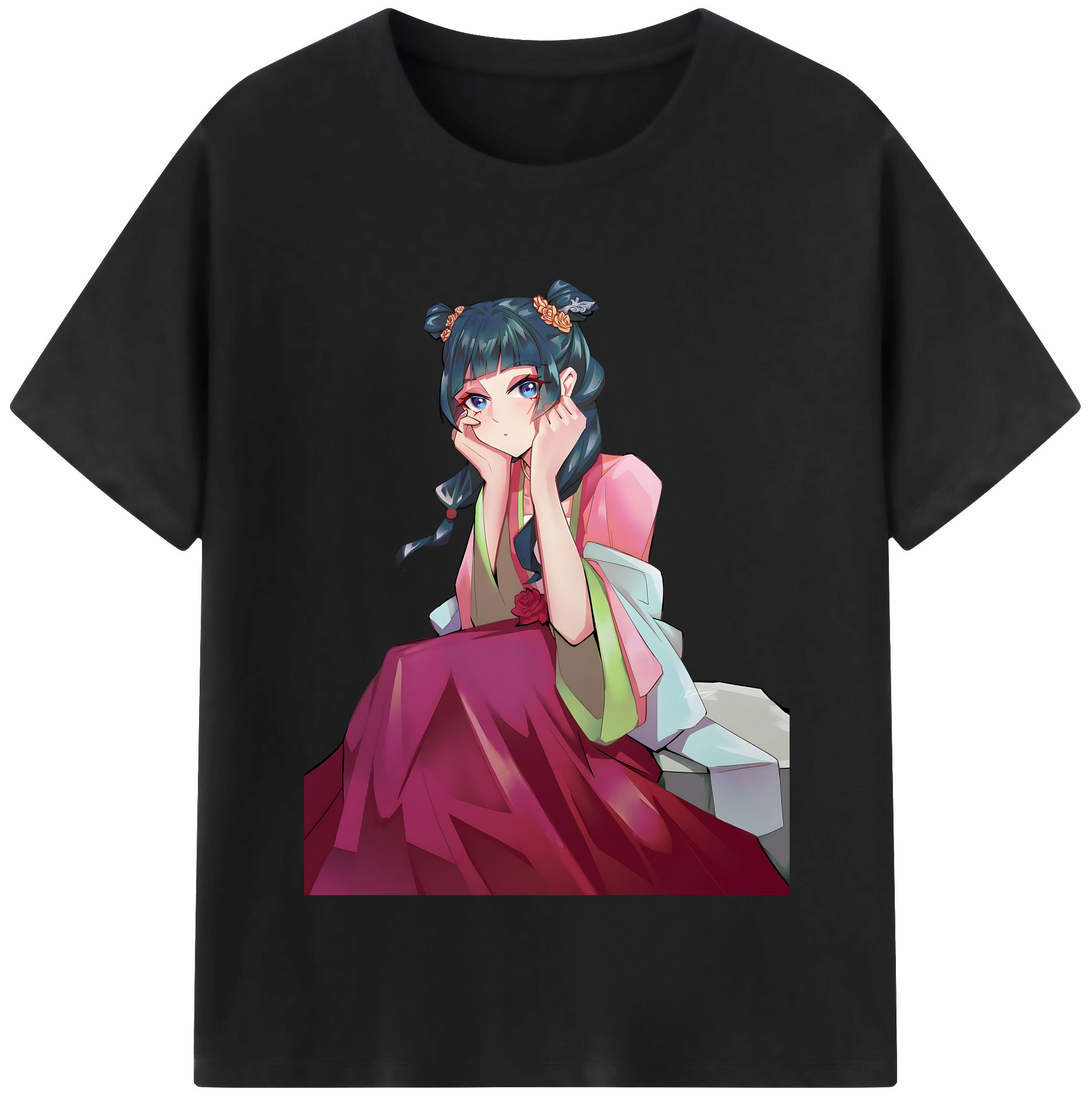 （画像用） 薬屋のひとりごと The Apothecary Diaries 綿100％半袖Tシャツ（フロントプリント）