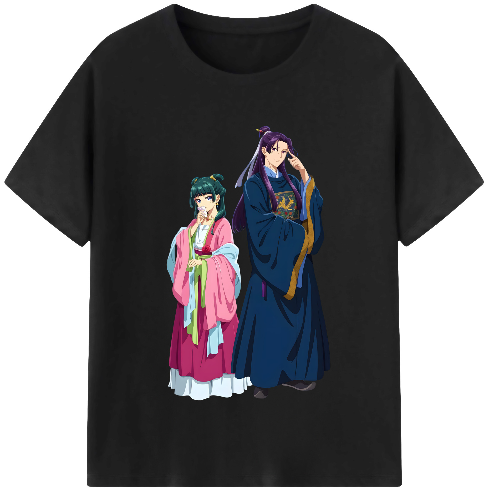（画像用） 薬屋のひとりごと The Apothecary Diaries 綿100％半袖Tシャツ（フロントプリント）