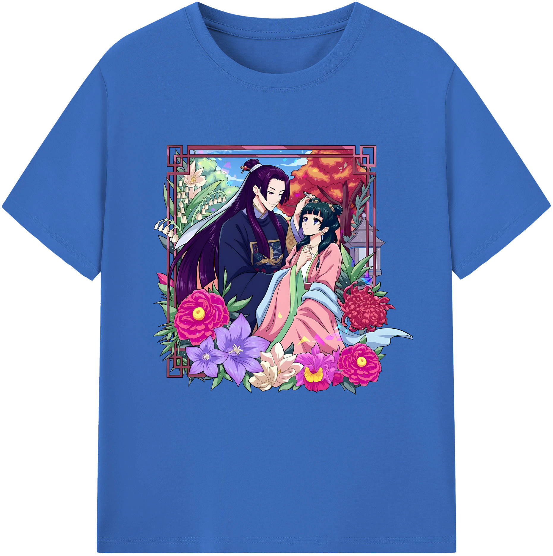 （画像用） 薬屋のひとりごと The Apothecary Diaries 綿100％半袖Tシャツ（フロントプリント）
