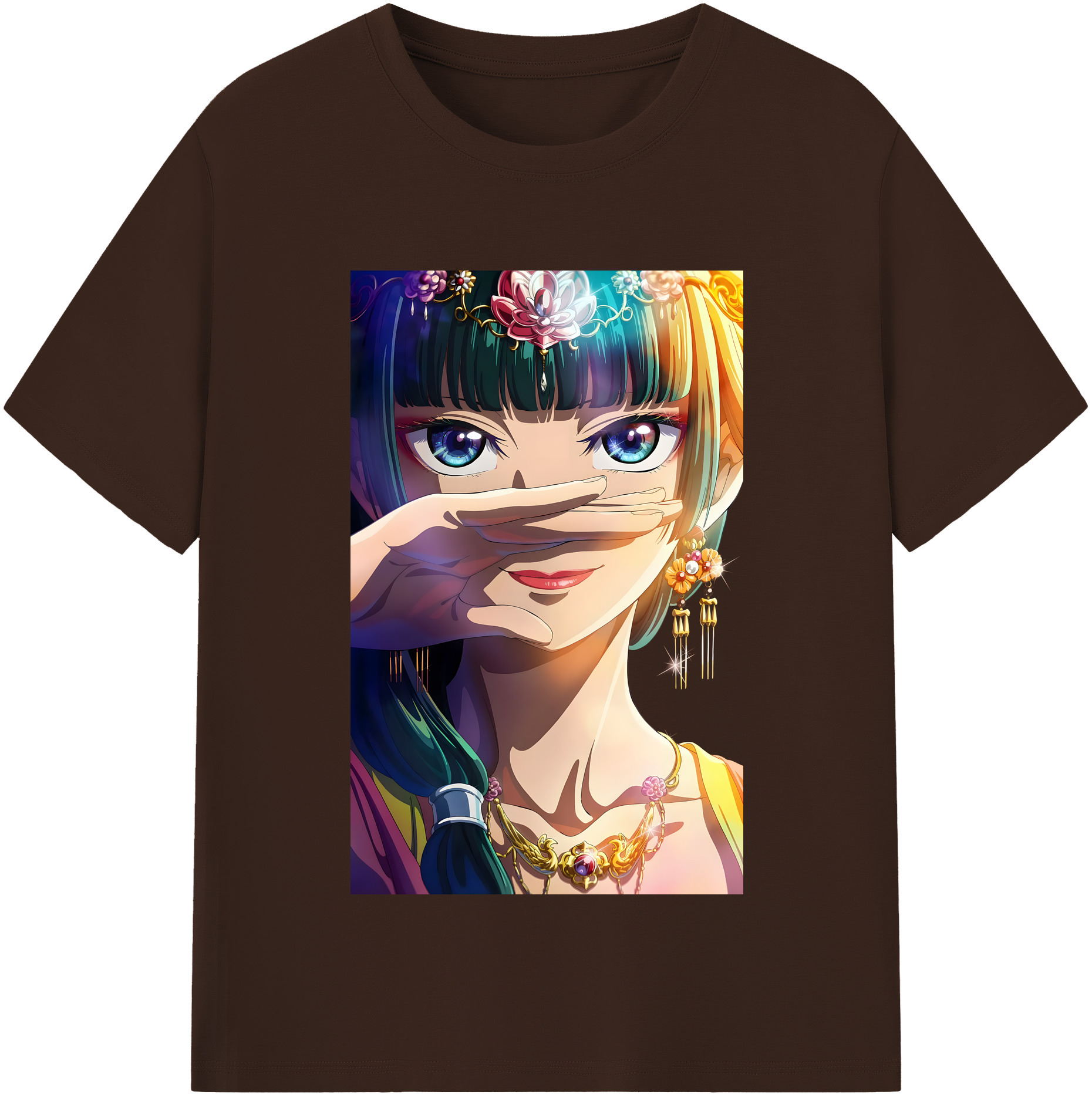 （画像用） 薬屋のひとりごと The Apothecary Diaries 綿100％半袖Tシャツ（フロントプリント）