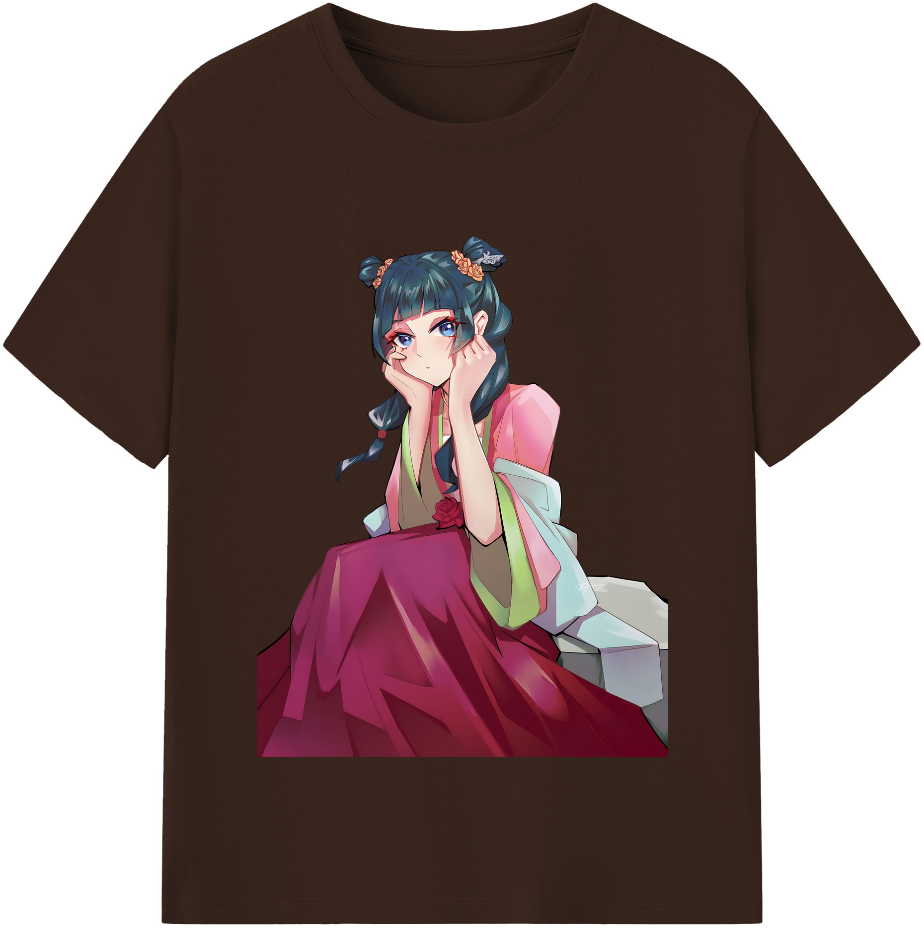 （画像用） 薬屋のひとりごと The Apothecary Diaries 綿100％半袖Tシャツ（フロントプリント）
