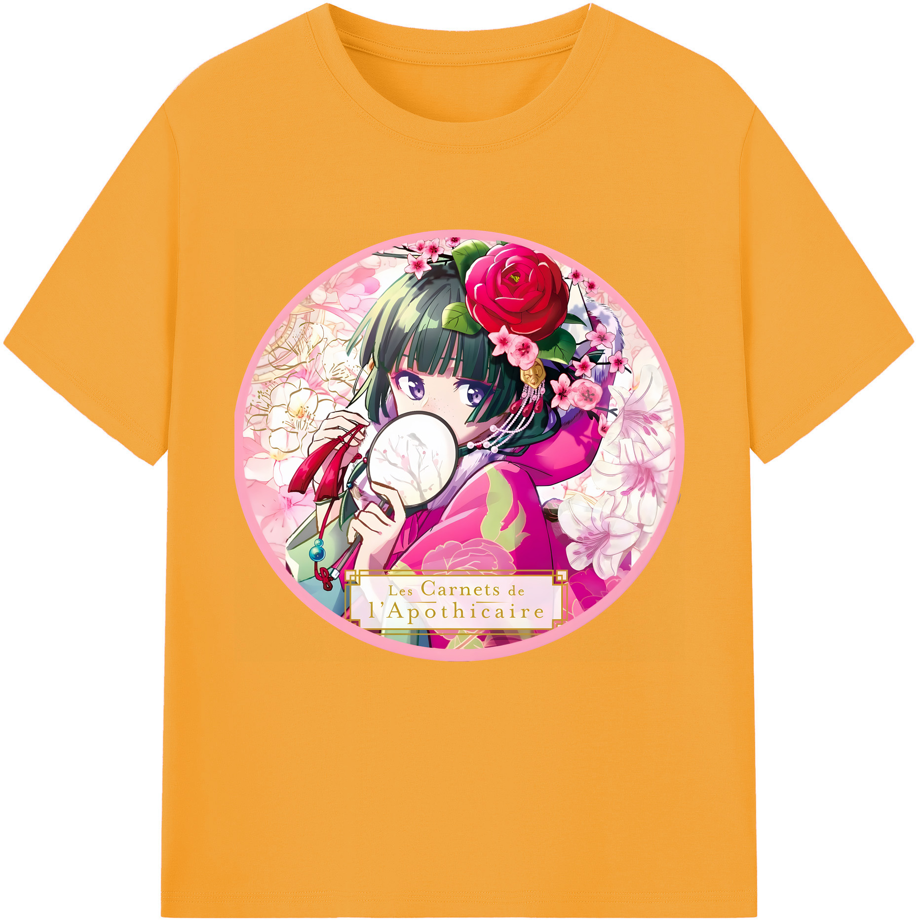 （画像用） 薬屋のひとりごと The Apothecary Diaries 綿100％半袖Tシャツ（フロントプリント）