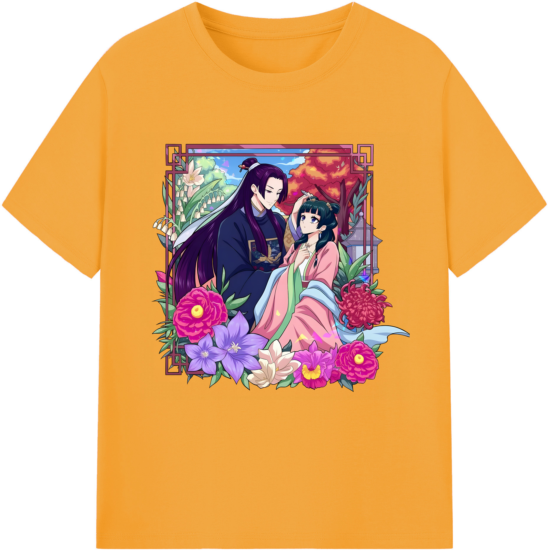 （画像用） 薬屋のひとりごと The Apothecary Diaries 綿100％半袖Tシャツ（フロントプリント）