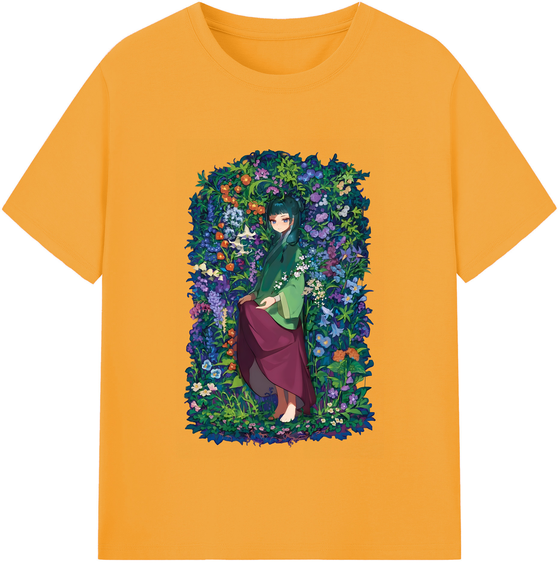 （画像用） 薬屋のひとりごと The Apothecary Diaries 綿100％半袖Tシャツ（フロントプリント）