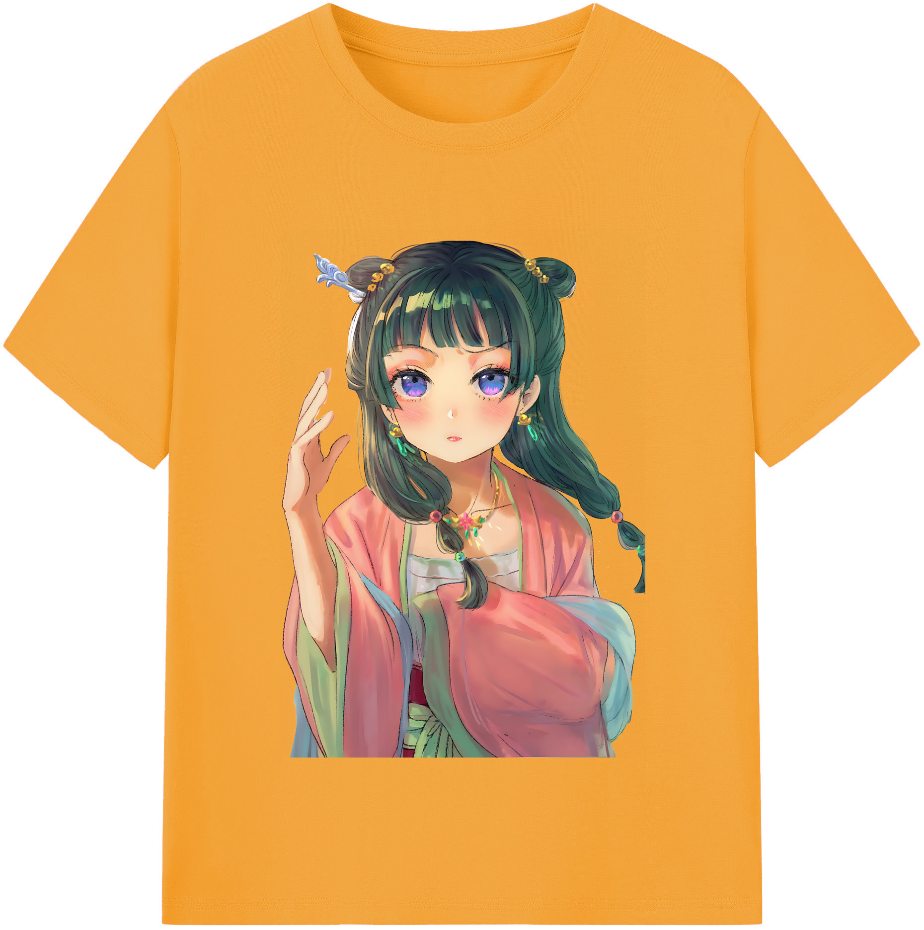 （画像用） 薬屋のひとりごと The Apothecary Diaries 綿100％半袖Tシャツ（フロントプリント）