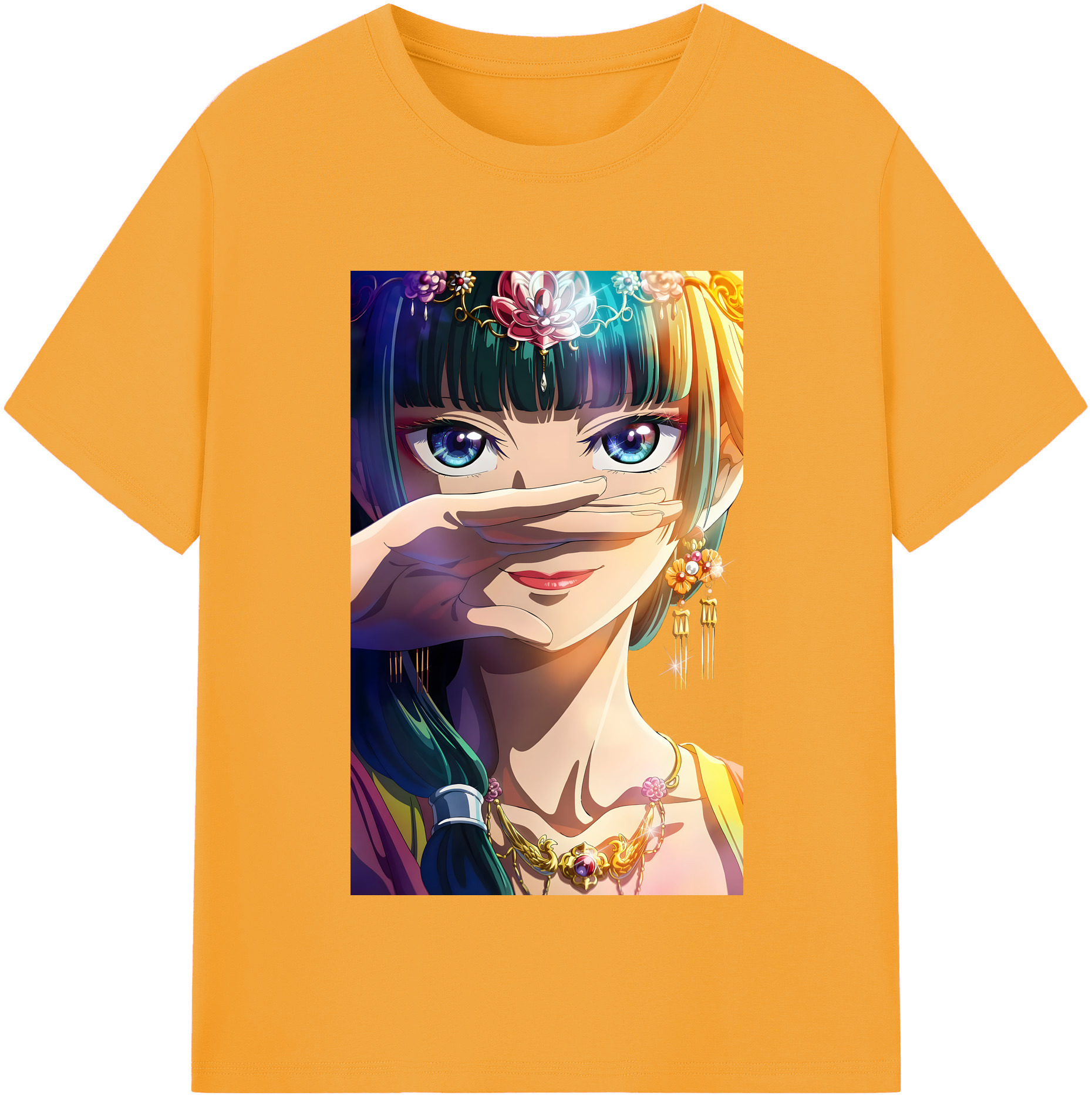 （画像用） 薬屋のひとりごと The Apothecary Diaries 綿100％半袖Tシャツ（フロントプリント）