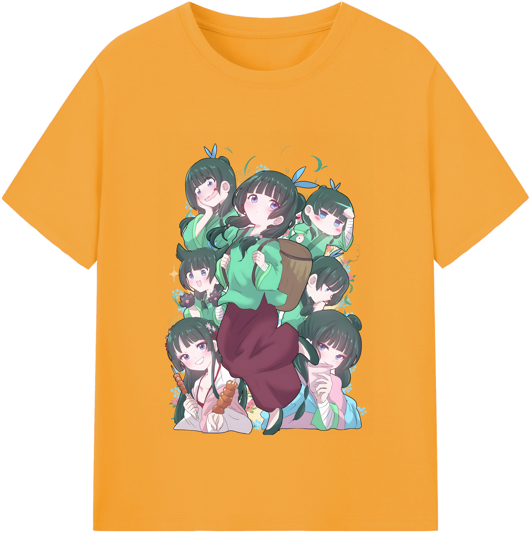 （画像用） 薬屋のひとりごと The Apothecary Diaries 綿100％半袖Tシャツ（フロントプリント）
