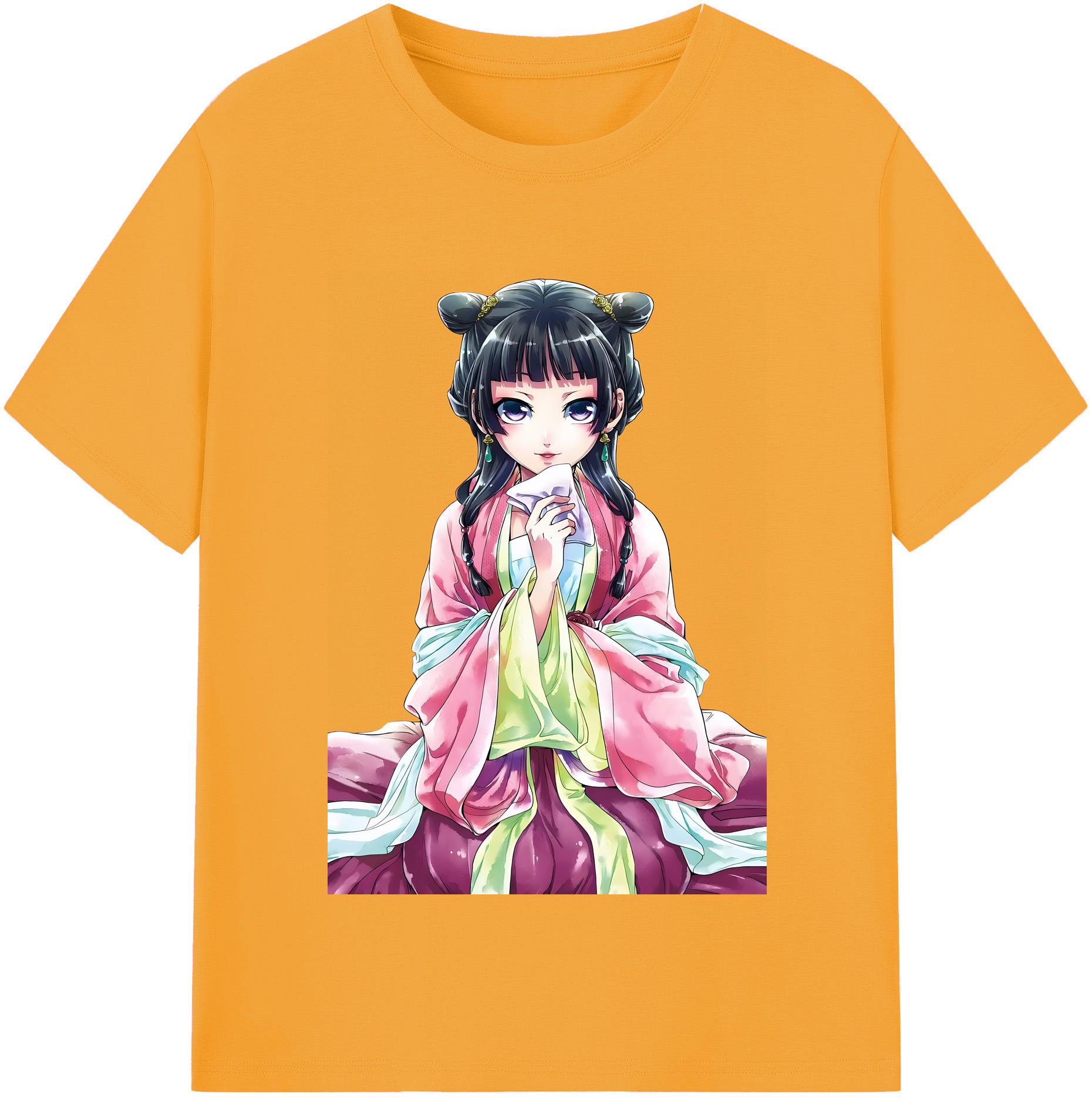 （画像用） 薬屋のひとりごと The Apothecary Diaries 綿100％半袖Tシャツ（フロントプリント）