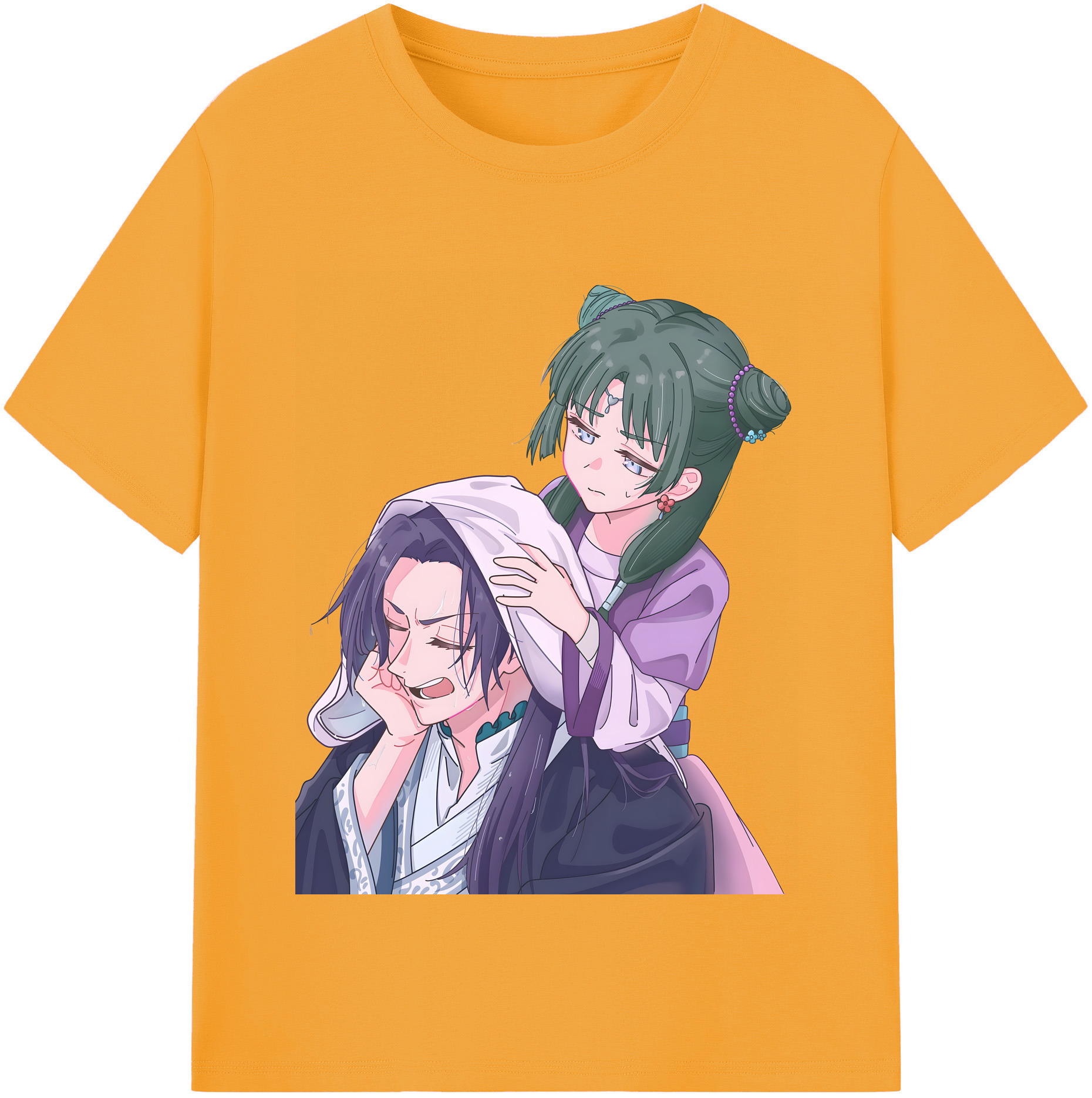（画像用） 薬屋のひとりごと The Apothecary Diaries 綿100％半袖Tシャツ（フロントプリント）