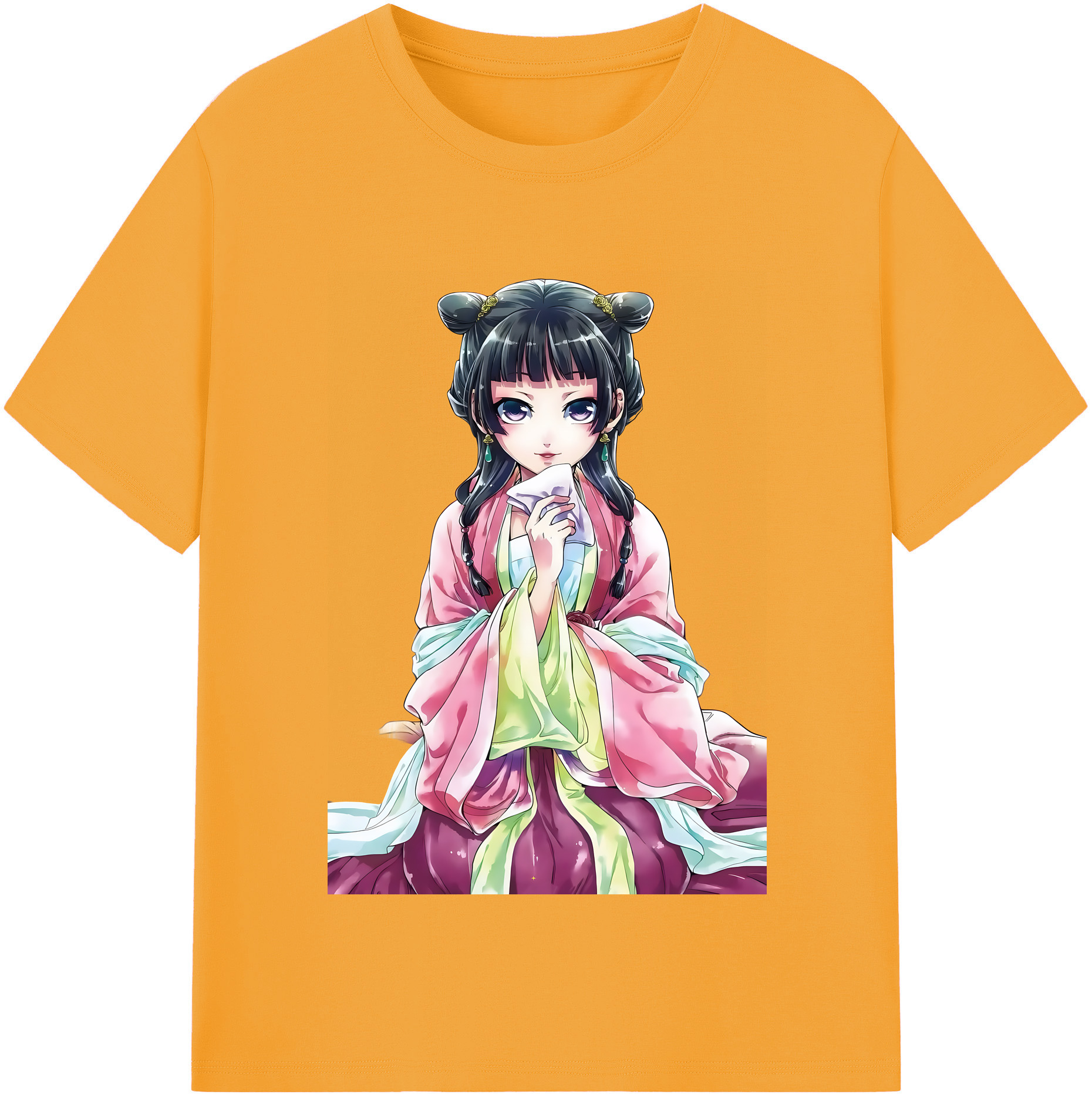 （画像用） 薬屋のひとりごと The Apothecary Diaries 綿100％半袖Tシャツ（フロントプリント）