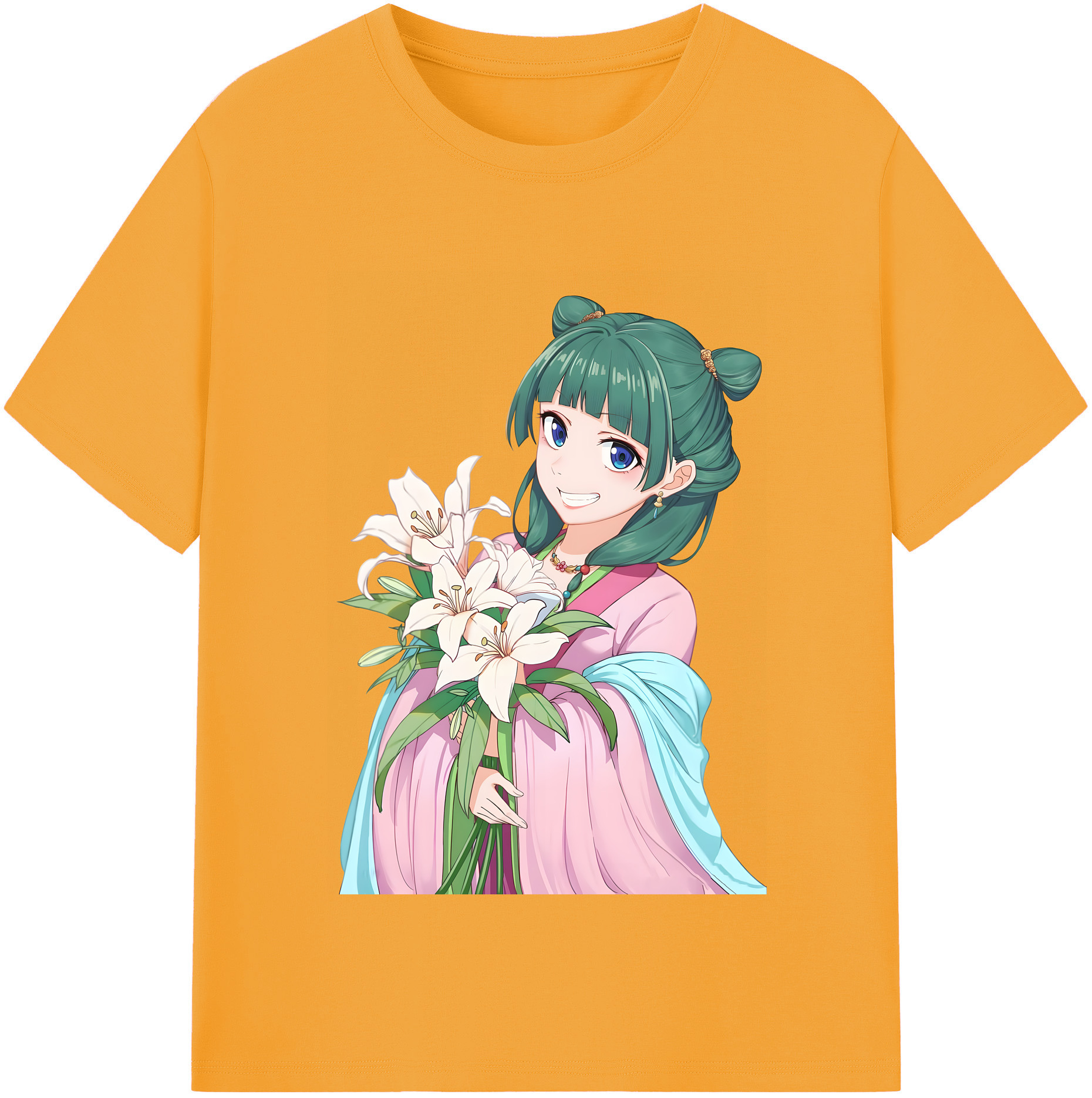 （画像用） 薬屋のひとりごと The Apothecary Diaries 綿100％半袖Tシャツ（フロントプリント）