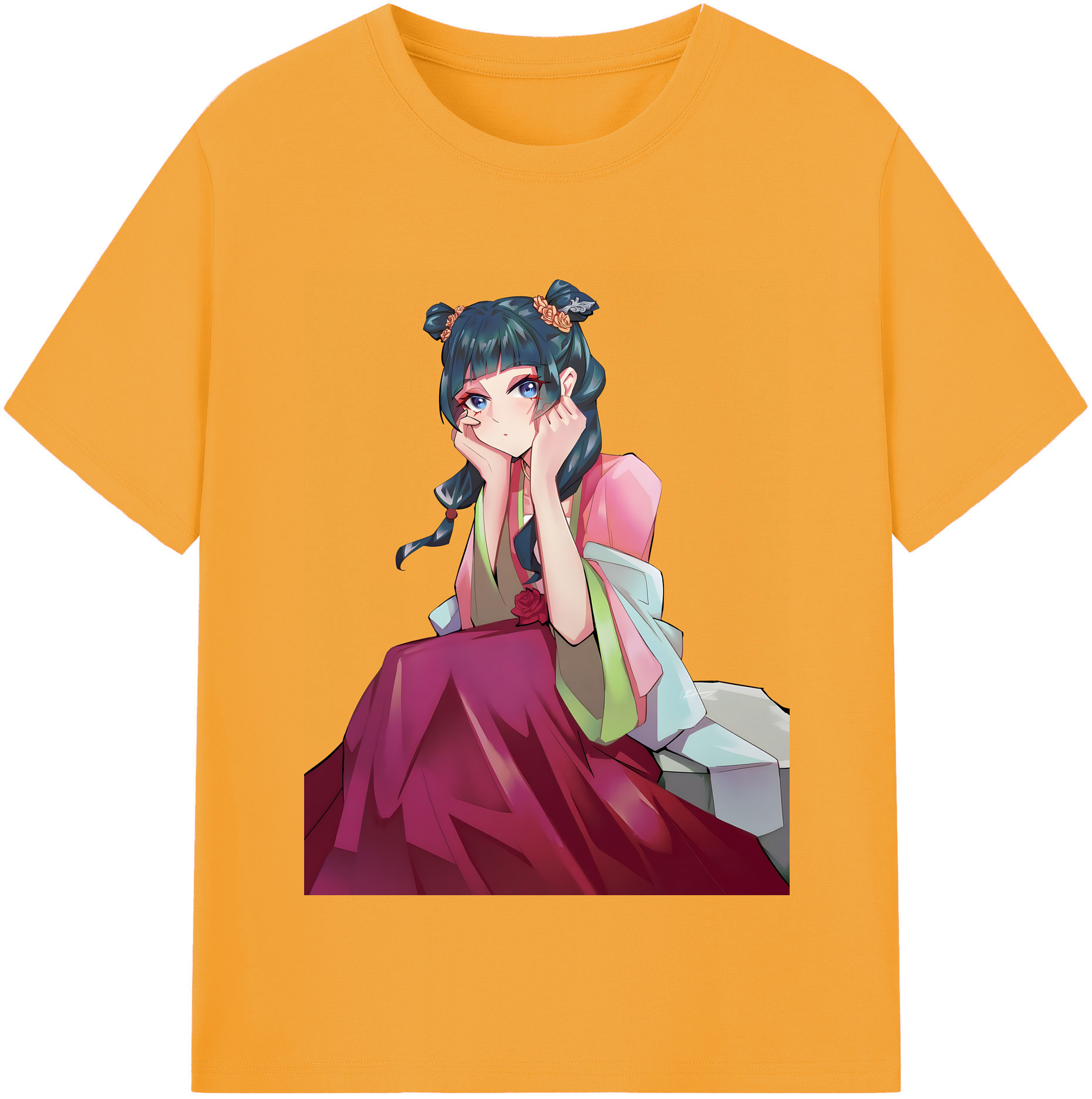 （画像用） 薬屋のひとりごと The Apothecary Diaries 綿100％半袖Tシャツ（フロントプリント）