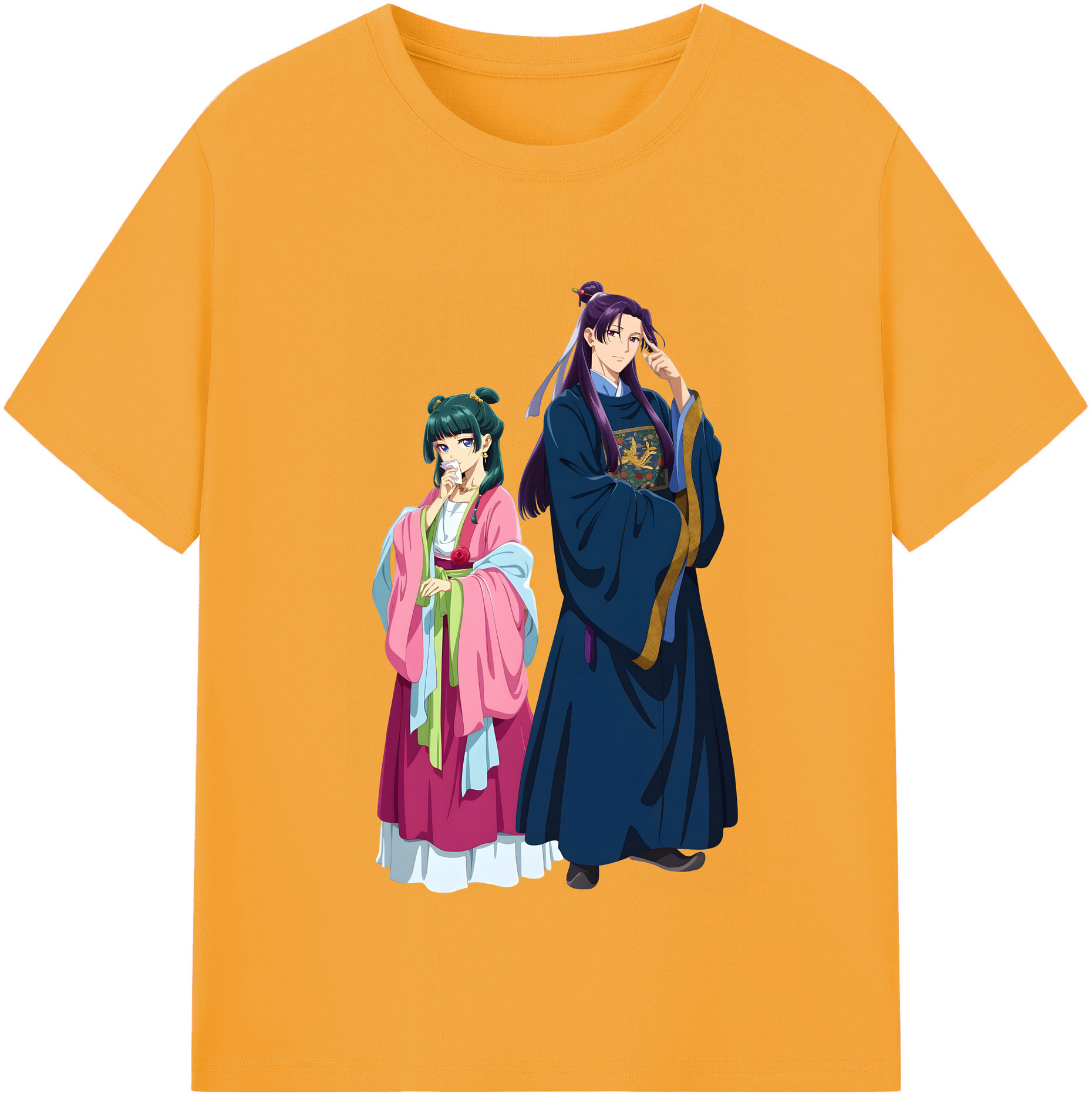 （画像用） 薬屋のひとりごと The Apothecary Diaries 綿100％半袖Tシャツ（フロントプリント）