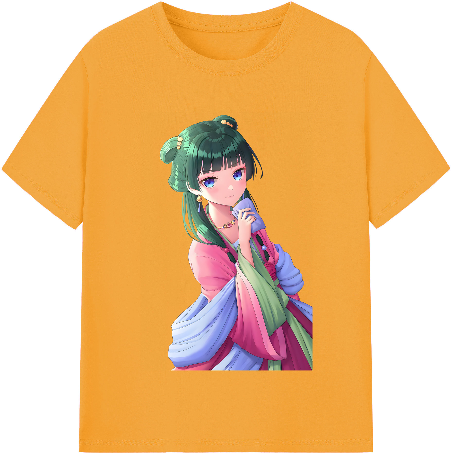 （画像用） 薬屋のひとりごと The Apothecary Diaries 綿100％半袖Tシャツ（フロントプリント）