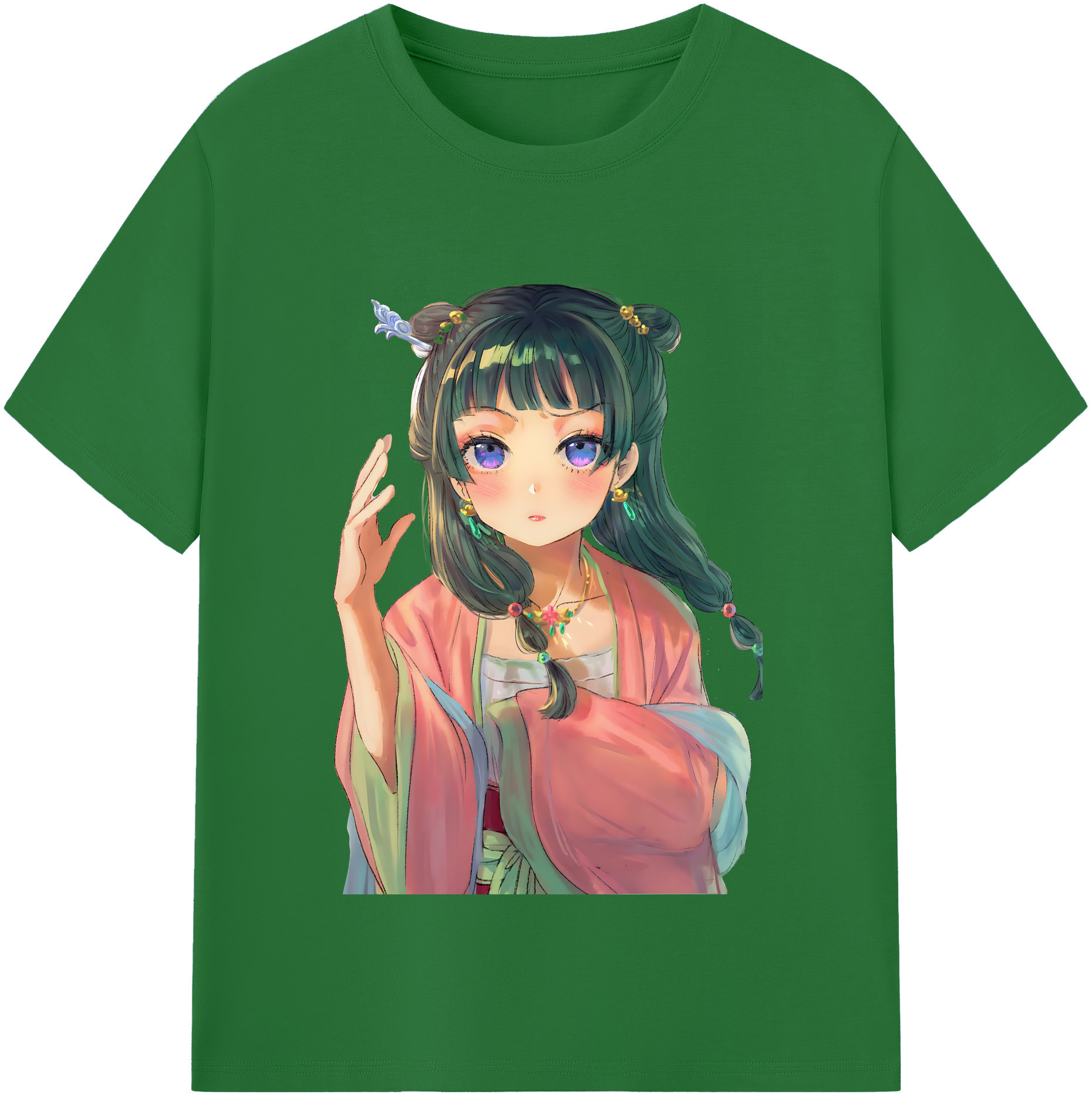 （画像用） 薬屋のひとりごと The Apothecary Diaries 綿100％半袖Tシャツ（フロントプリント）