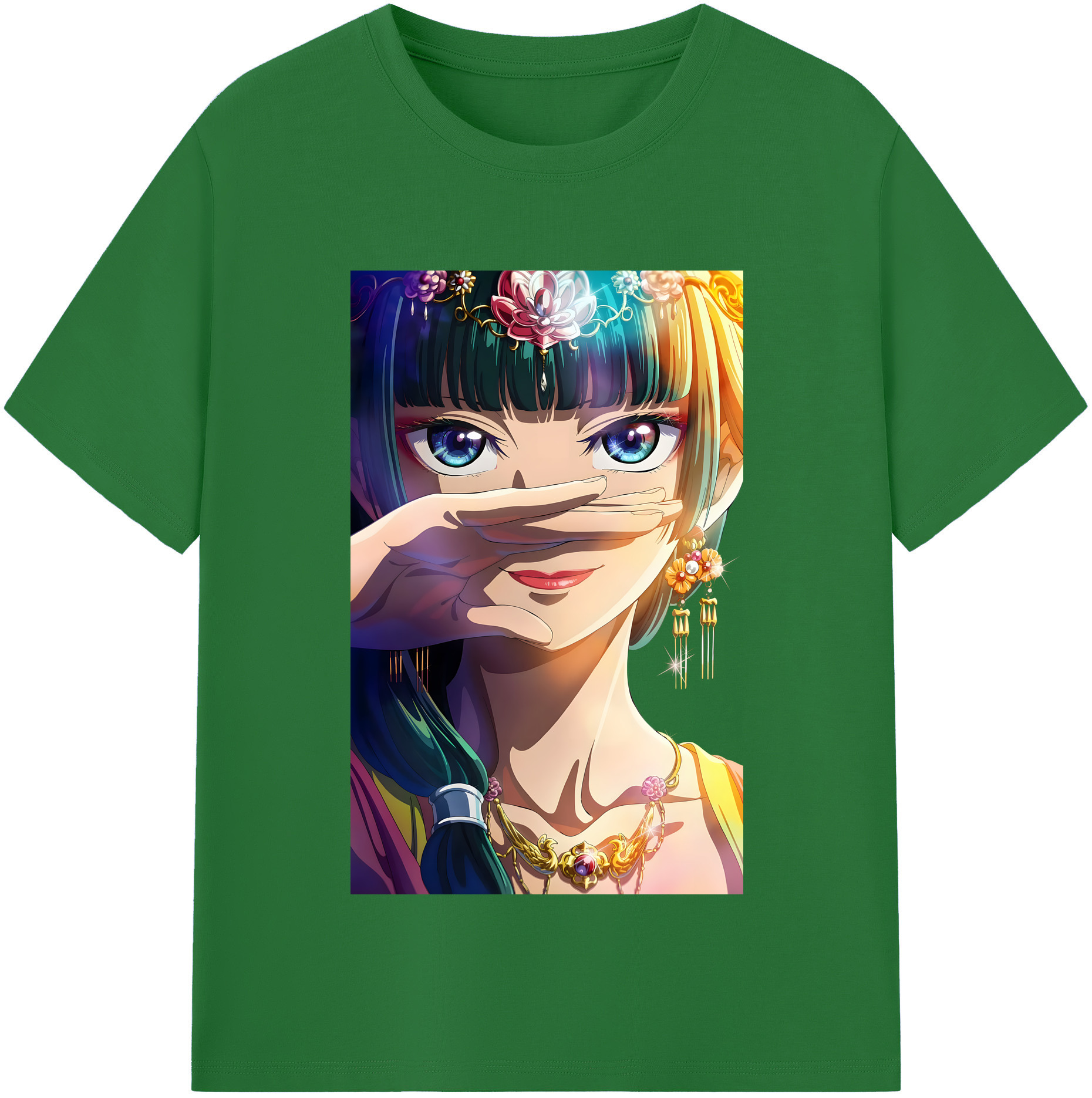 （画像用） 薬屋のひとりごと The Apothecary Diaries 綿100％半袖Tシャツ（フロントプリント）