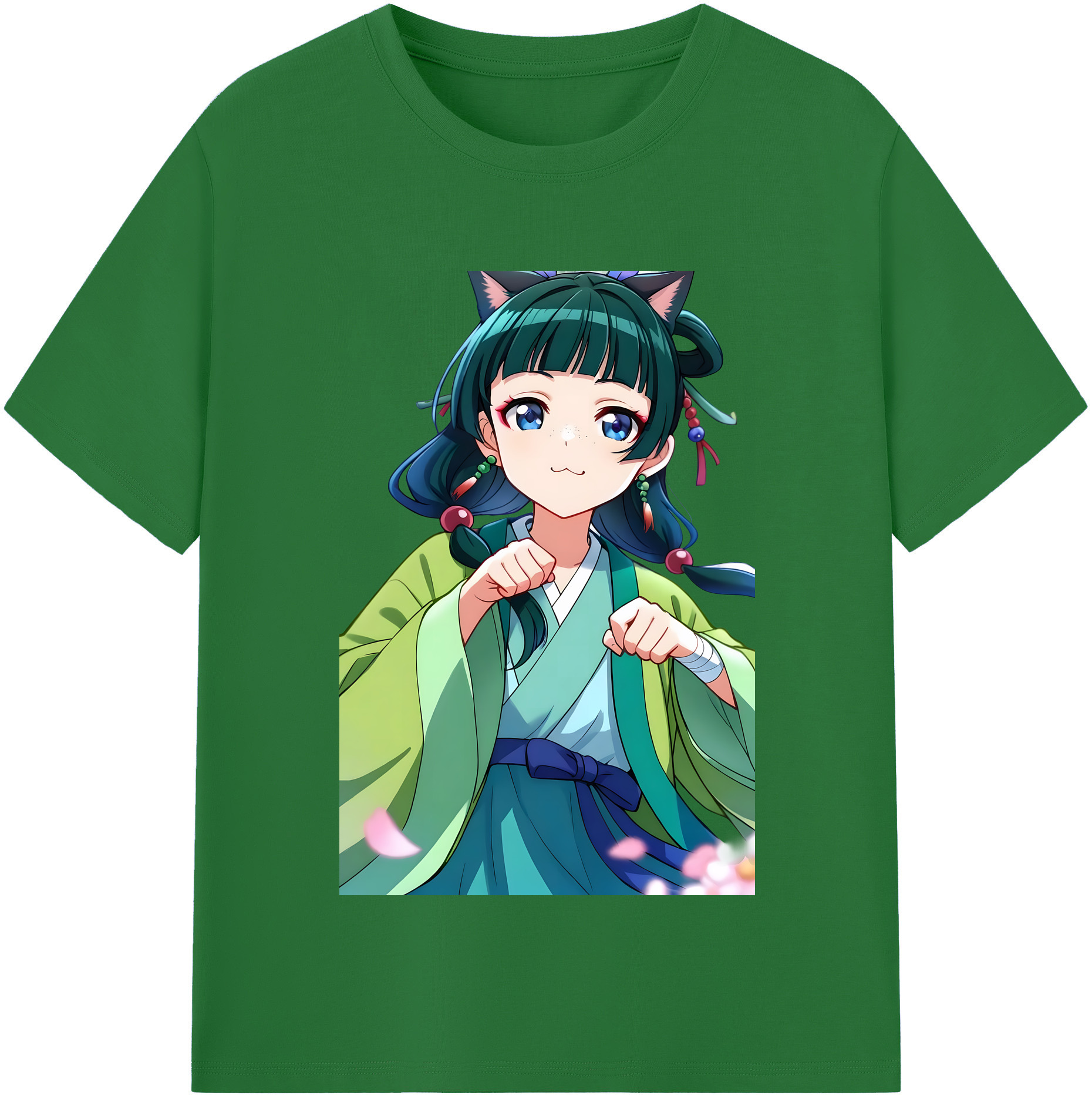 （画像用） 薬屋のひとりごと The Apothecary Diaries 綿100％半袖Tシャツ（フロントプリント）