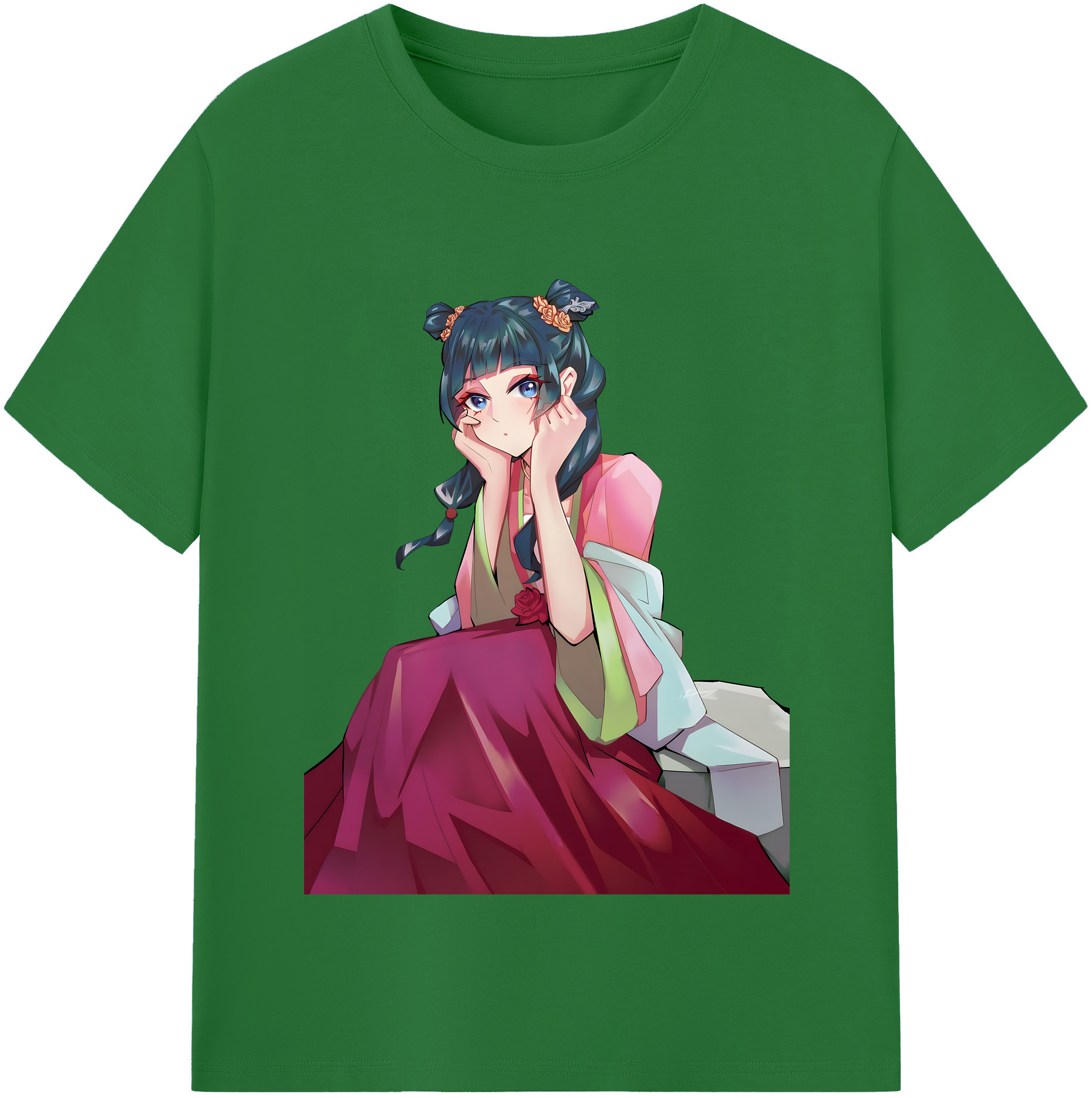 （画像用） 薬屋のひとりごと The Apothecary Diaries 綿100％半袖Tシャツ（フロントプリント）