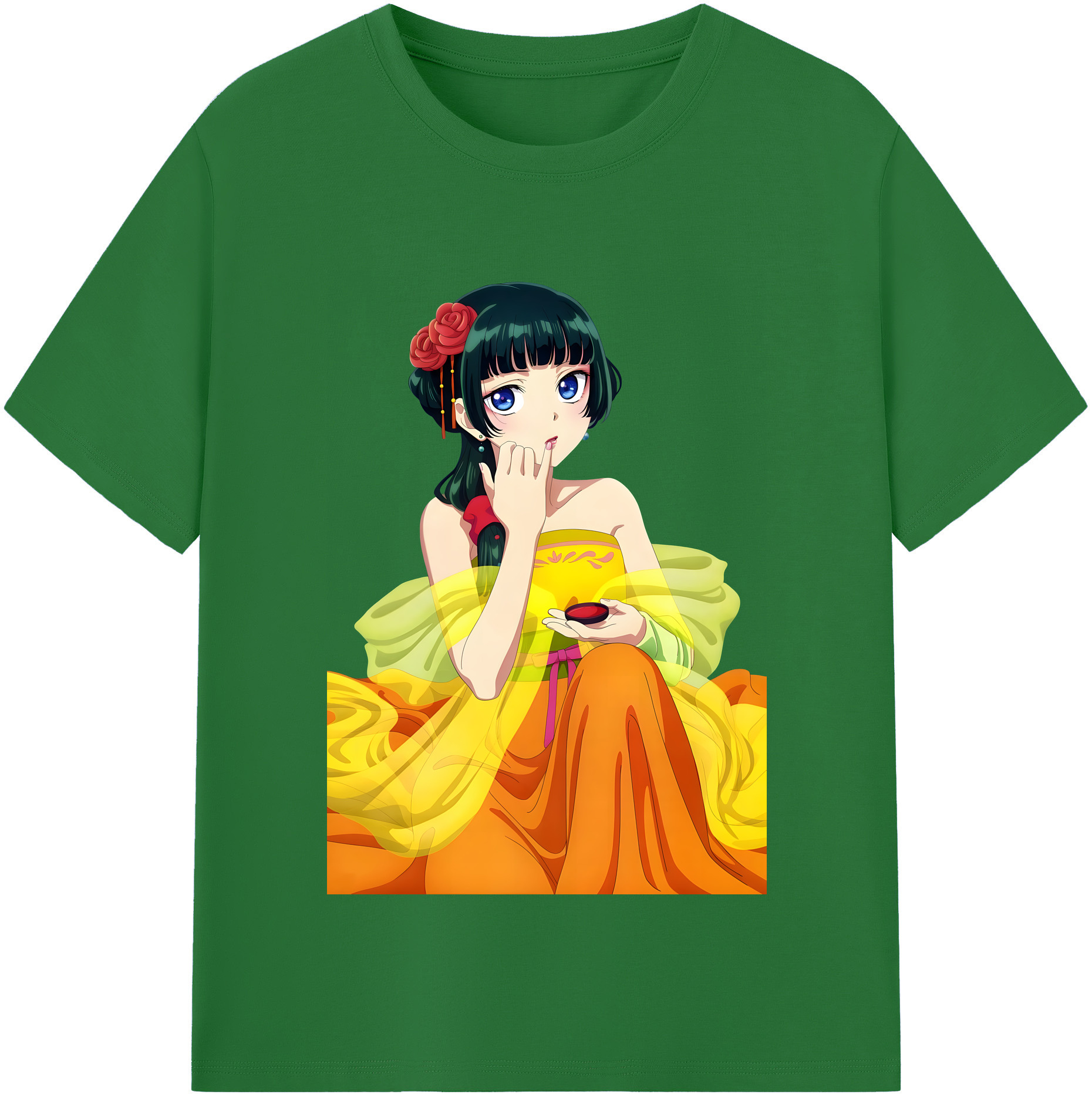 （画像用） 薬屋のひとりごと The Apothecary Diaries 綿100％半袖Tシャツ（フロントプリント）