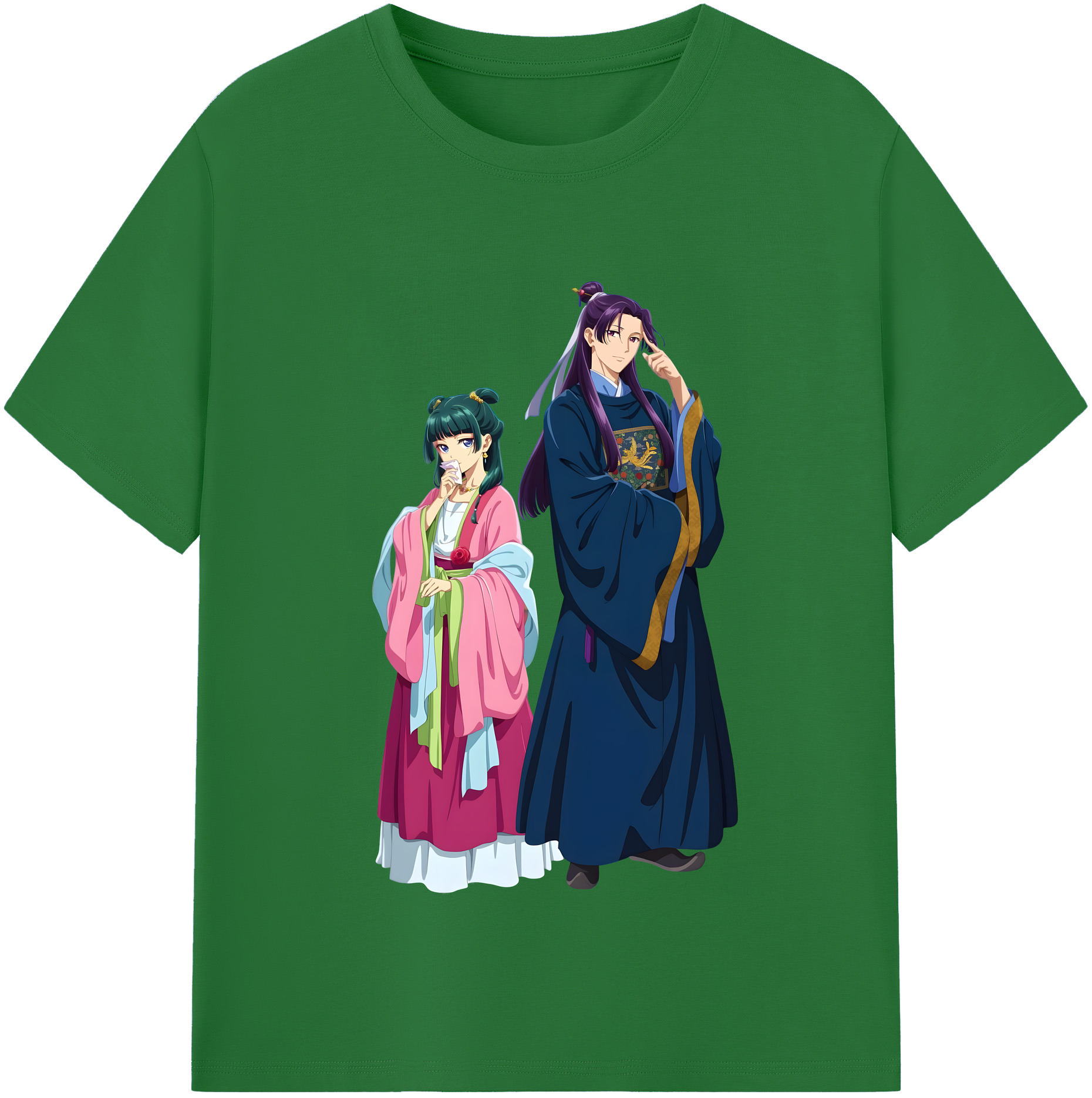 （画像用） 薬屋のひとりごと The Apothecary Diaries 綿100％半袖Tシャツ（フロントプリント）