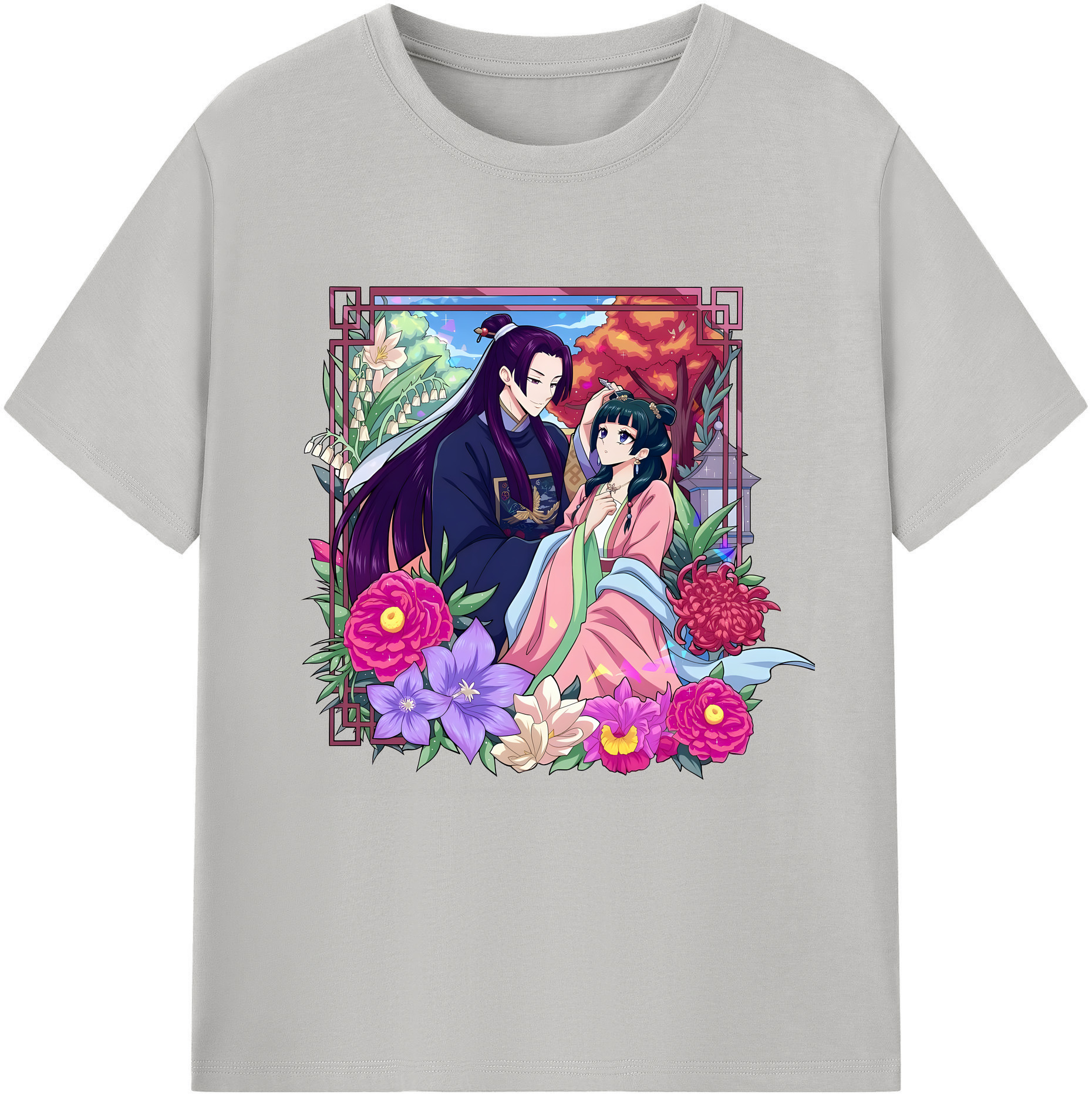 （画像用） 薬屋のひとりごと The Apothecary Diaries 綿100％半袖Tシャツ（フロントプリント）