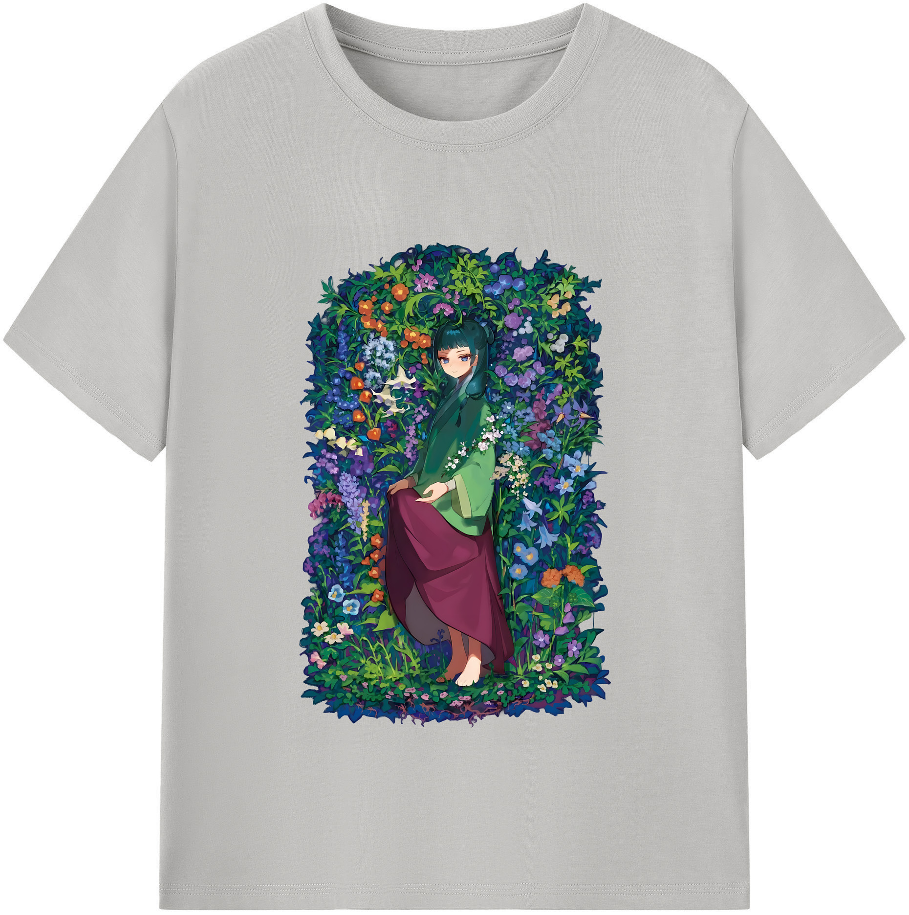 （画像用） 薬屋のひとりごと The Apothecary Diaries 綿100％半袖Tシャツ（フロントプリント）