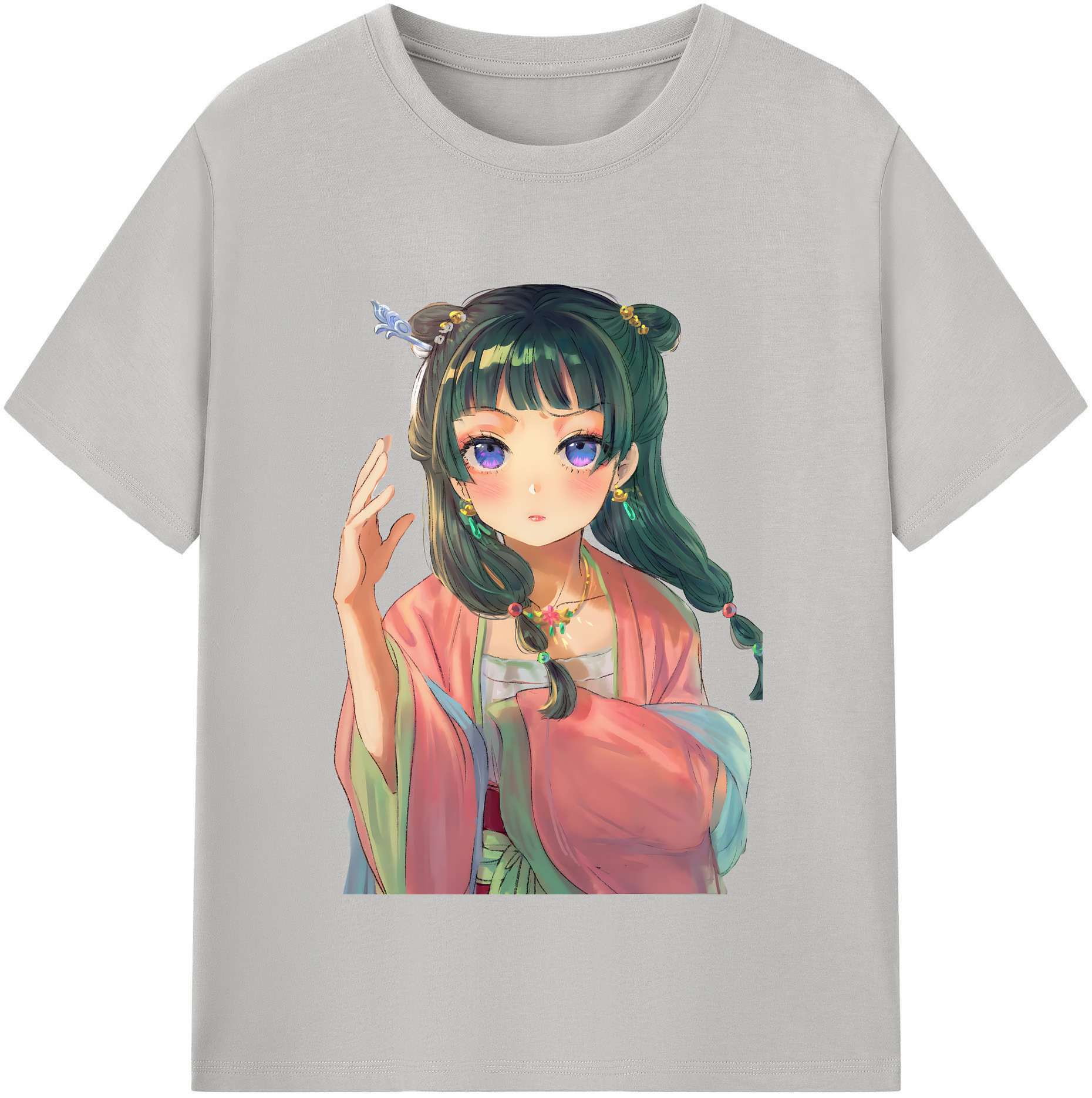 （画像用） 薬屋のひとりごと The Apothecary Diaries 綿100％半袖Tシャツ（フロントプリント）