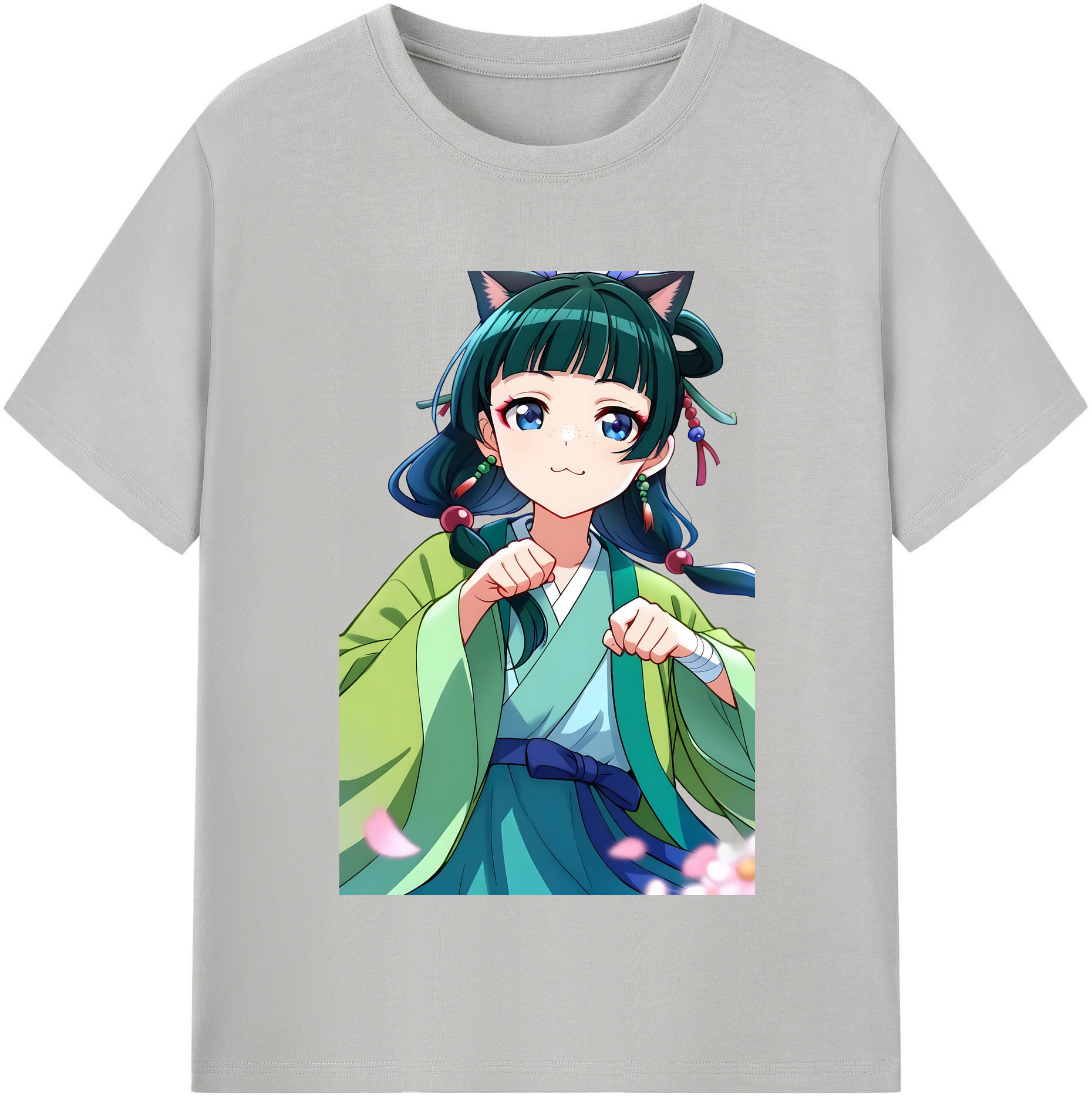 （画像用） 薬屋のひとりごと The Apothecary Diaries 綿100％半袖Tシャツ（フロントプリント）