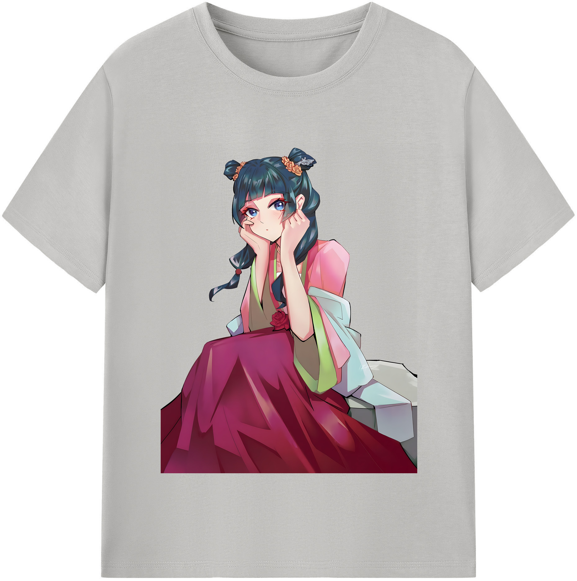 （画像用） 薬屋のひとりごと The Apothecary Diaries 綿100％半袖Tシャツ（フロントプリント）