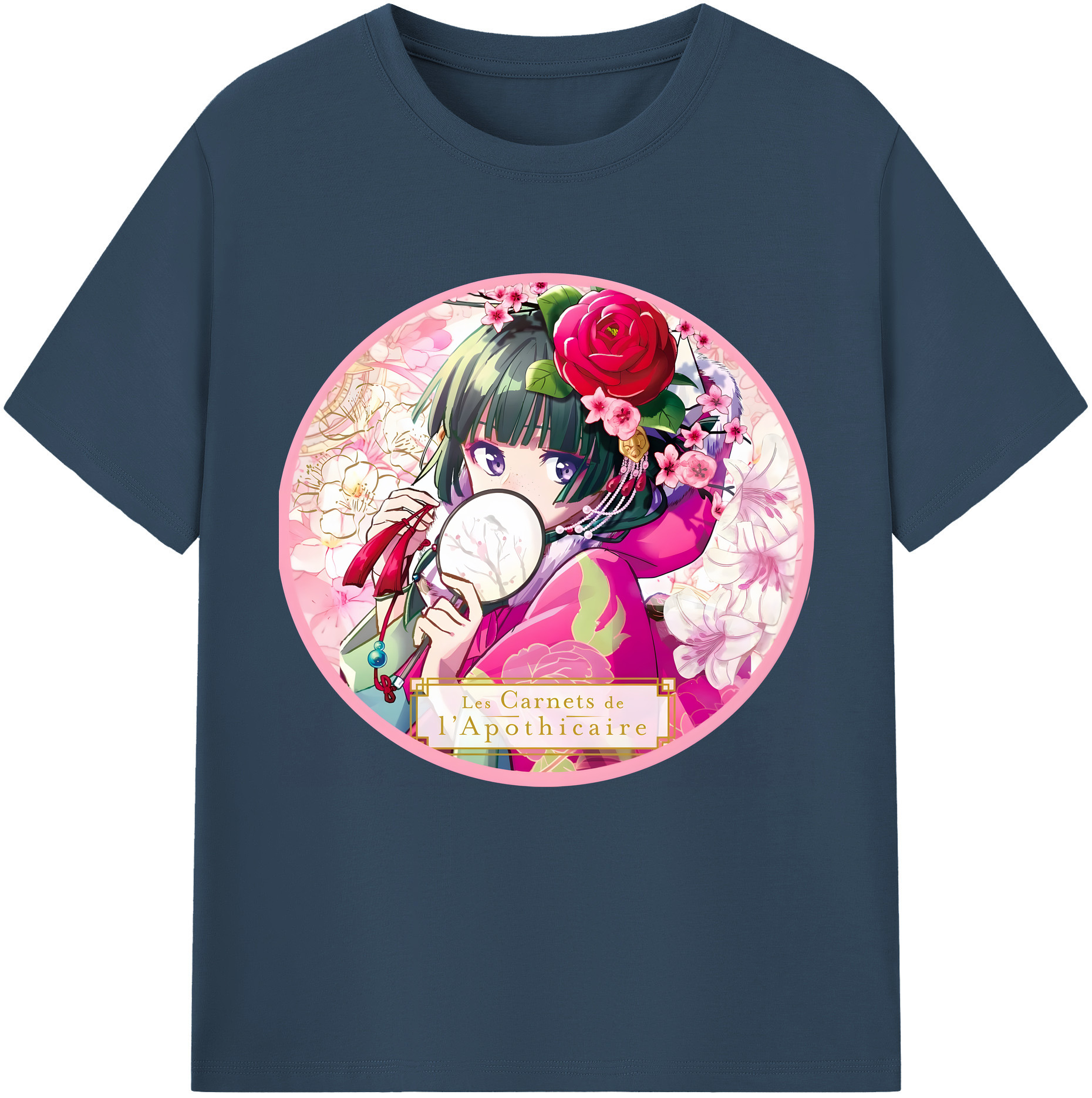 （画像用） 薬屋のひとりごと The Apothecary Diaries 綿100％半袖Tシャツ（フロントプリント）