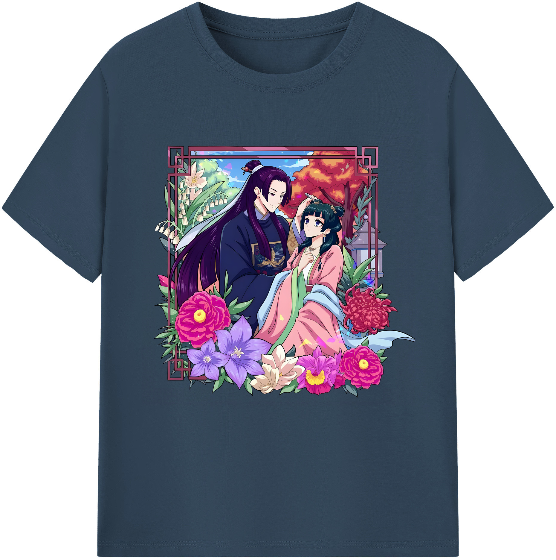 （画像用） 薬屋のひとりごと The Apothecary Diaries 綿100％半袖Tシャツ（フロントプリント）