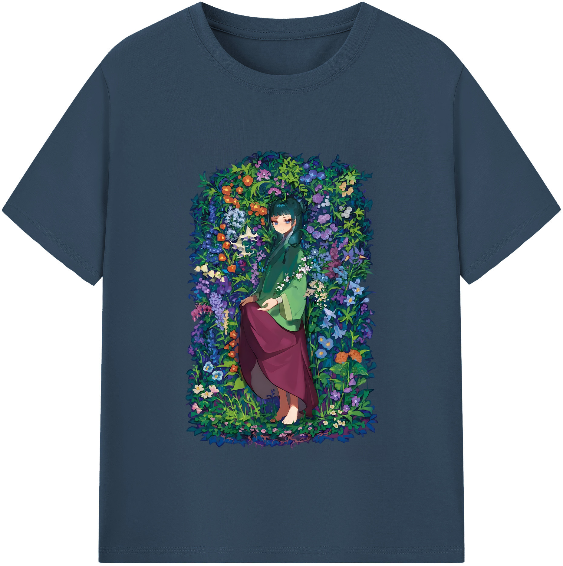 （画像用） 薬屋のひとりごと The Apothecary Diaries 綿100％半袖Tシャツ（フロントプリント）