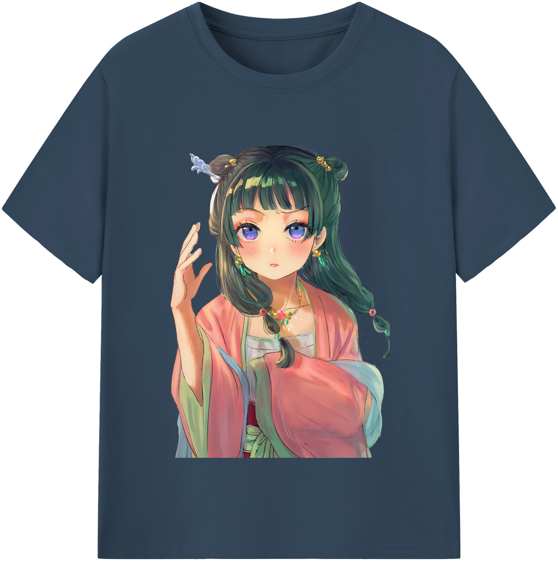 （画像用） 薬屋のひとりごと The Apothecary Diaries 綿100％半袖Tシャツ（フロントプリント）