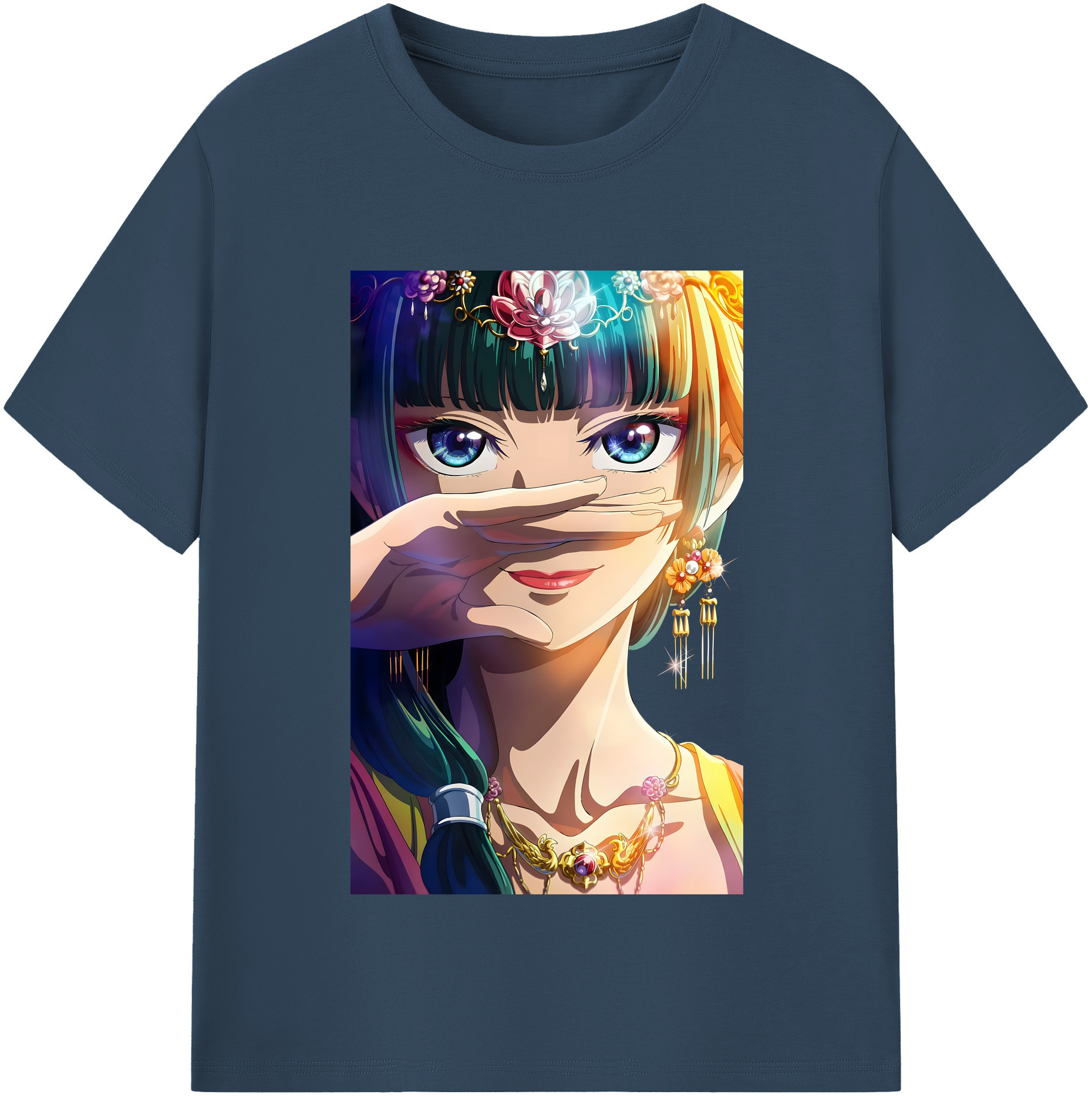 （画像用） 薬屋のひとりごと The Apothecary Diaries 綿100％半袖Tシャツ（フロントプリント）