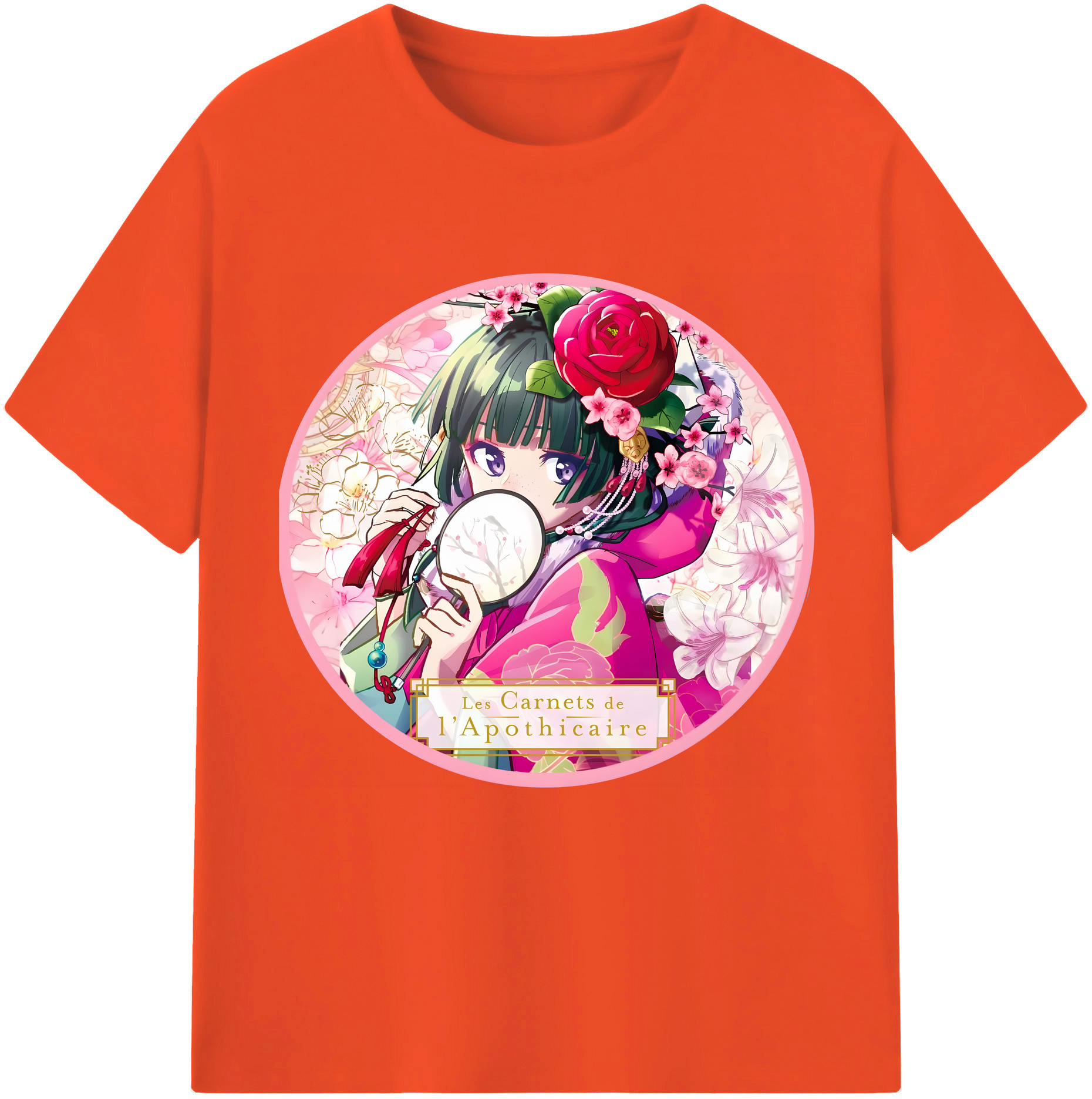 （画像用） 薬屋のひとりごと The Apothecary Diaries 綿100％半袖Tシャツ（フロントプリント）