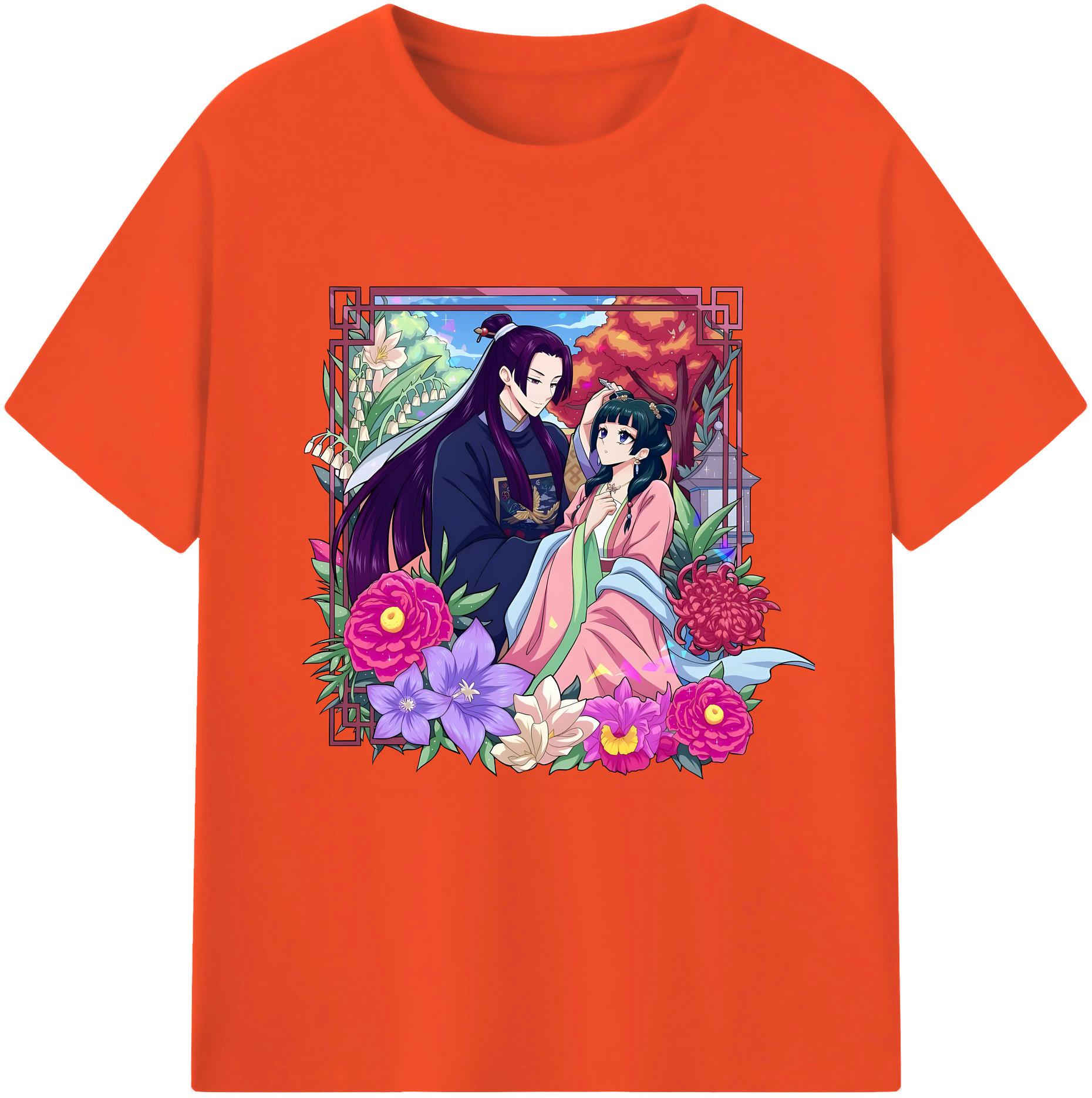 （画像用） 薬屋のひとりごと The Apothecary Diaries 綿100％半袖Tシャツ（フロントプリント）