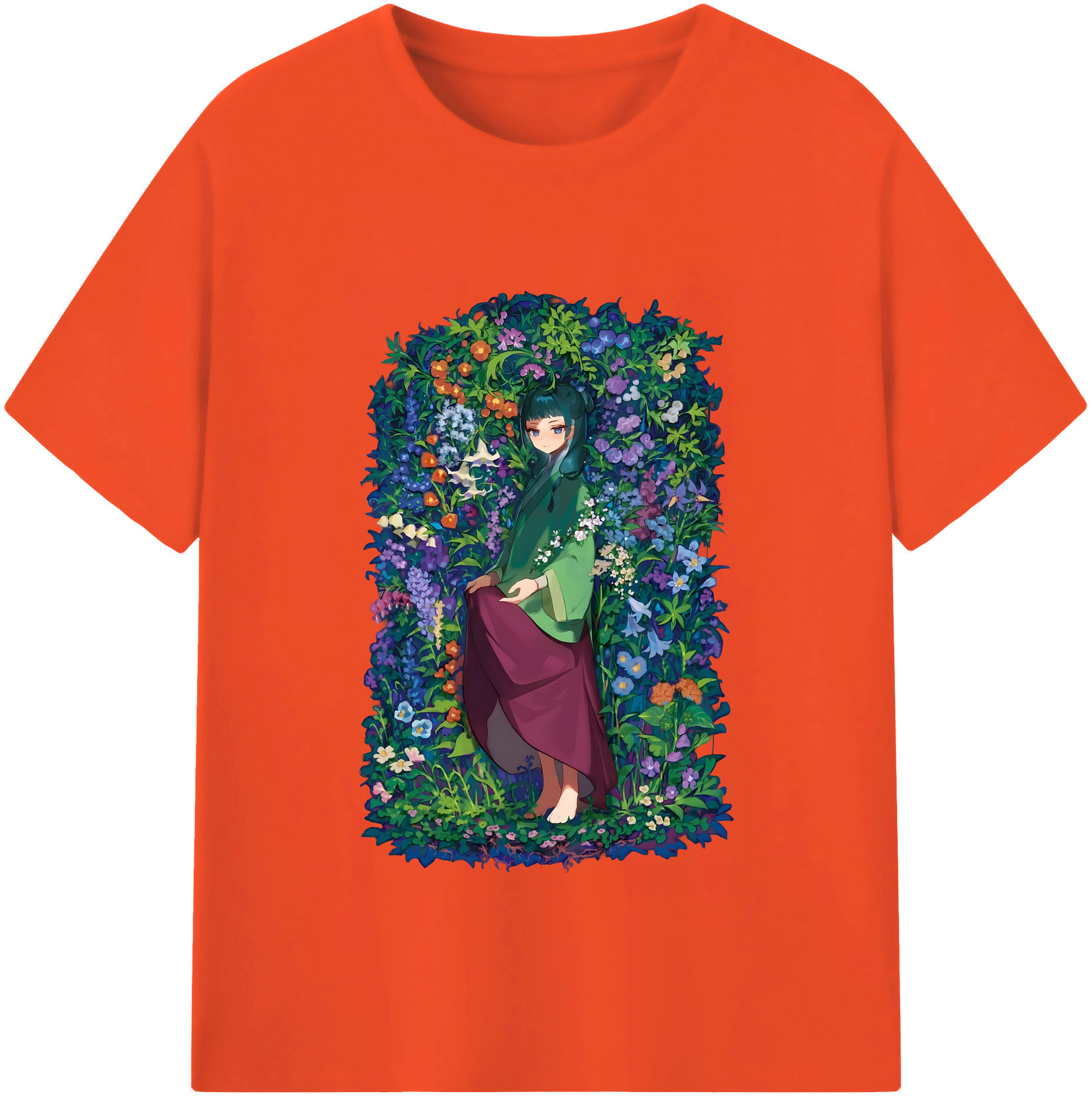 （画像用） 薬屋のひとりごと The Apothecary Diaries 綿100％半袖Tシャツ（フロントプリント）