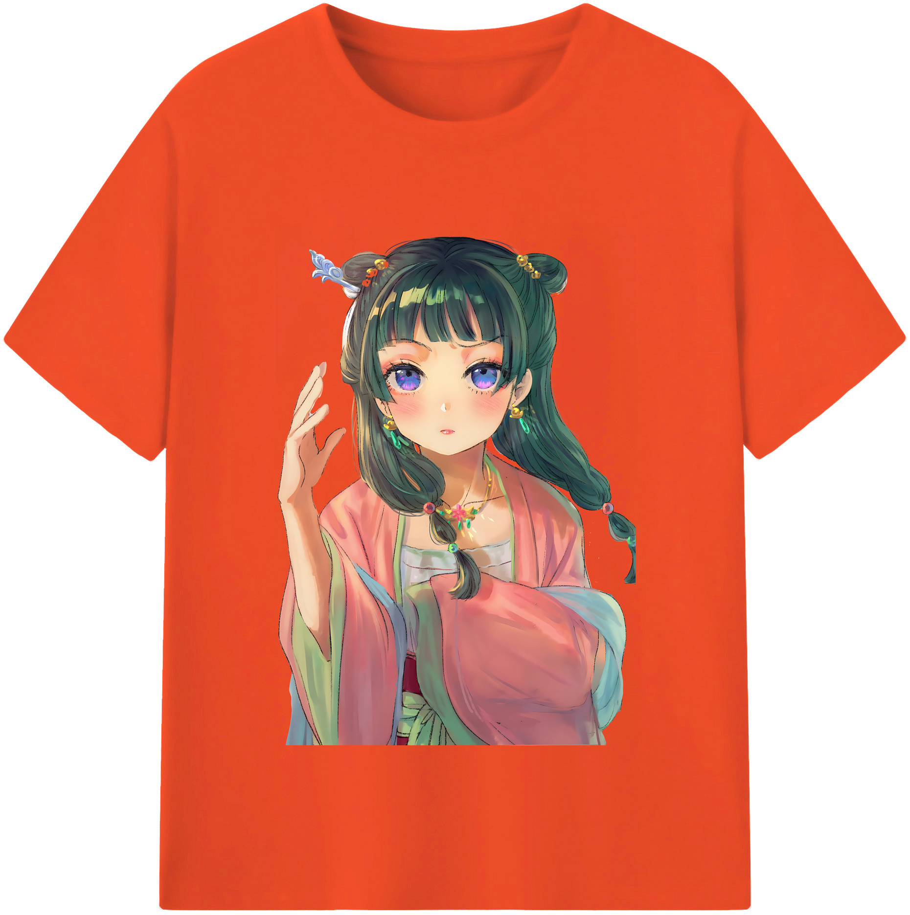 （画像用） 薬屋のひとりごと The Apothecary Diaries 綿100％半袖Tシャツ（フロントプリント）