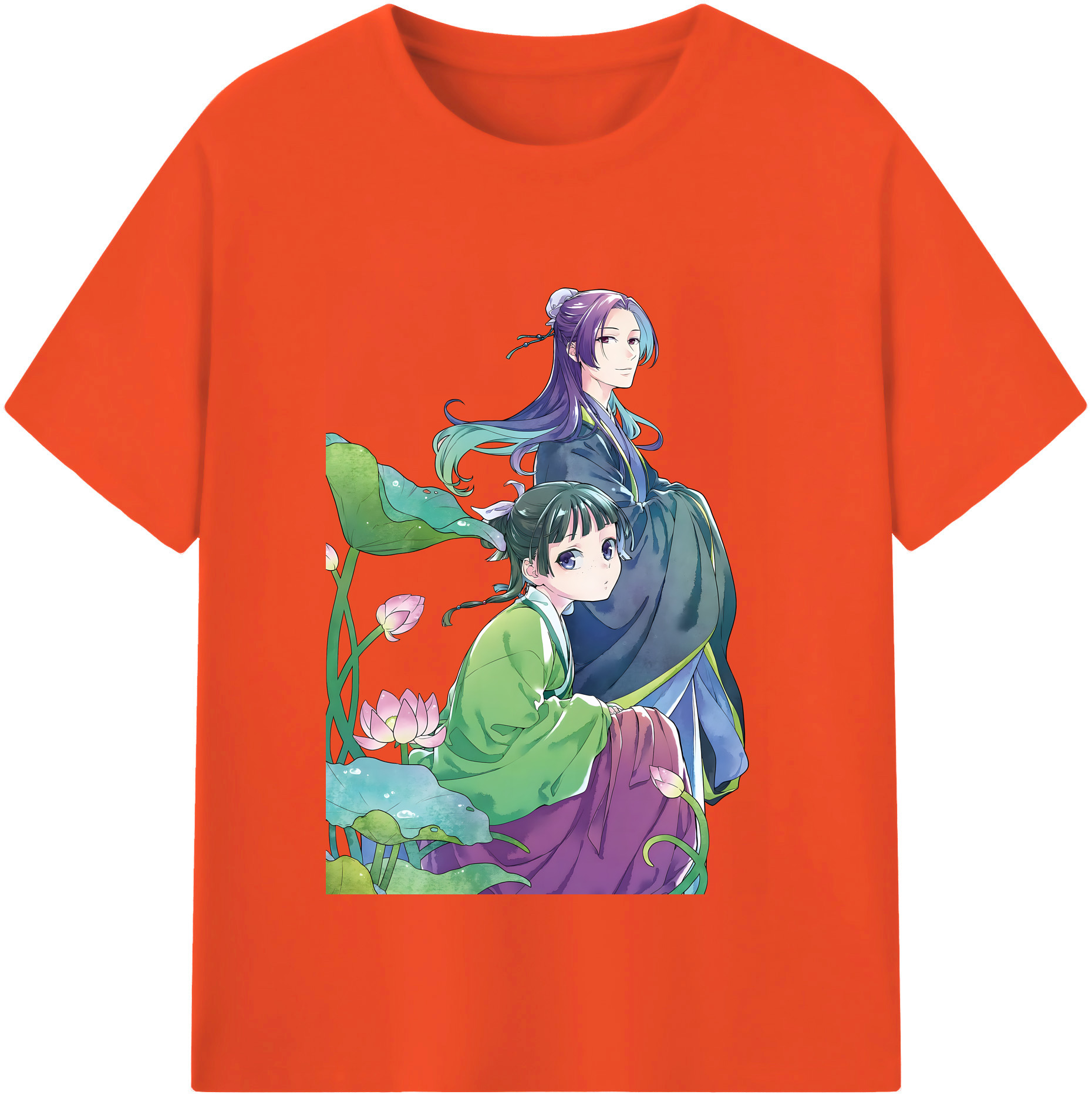 （画像用） 薬屋のひとりごと The Apothecary Diaries 綿100％半袖Tシャツ（フロントプリント）