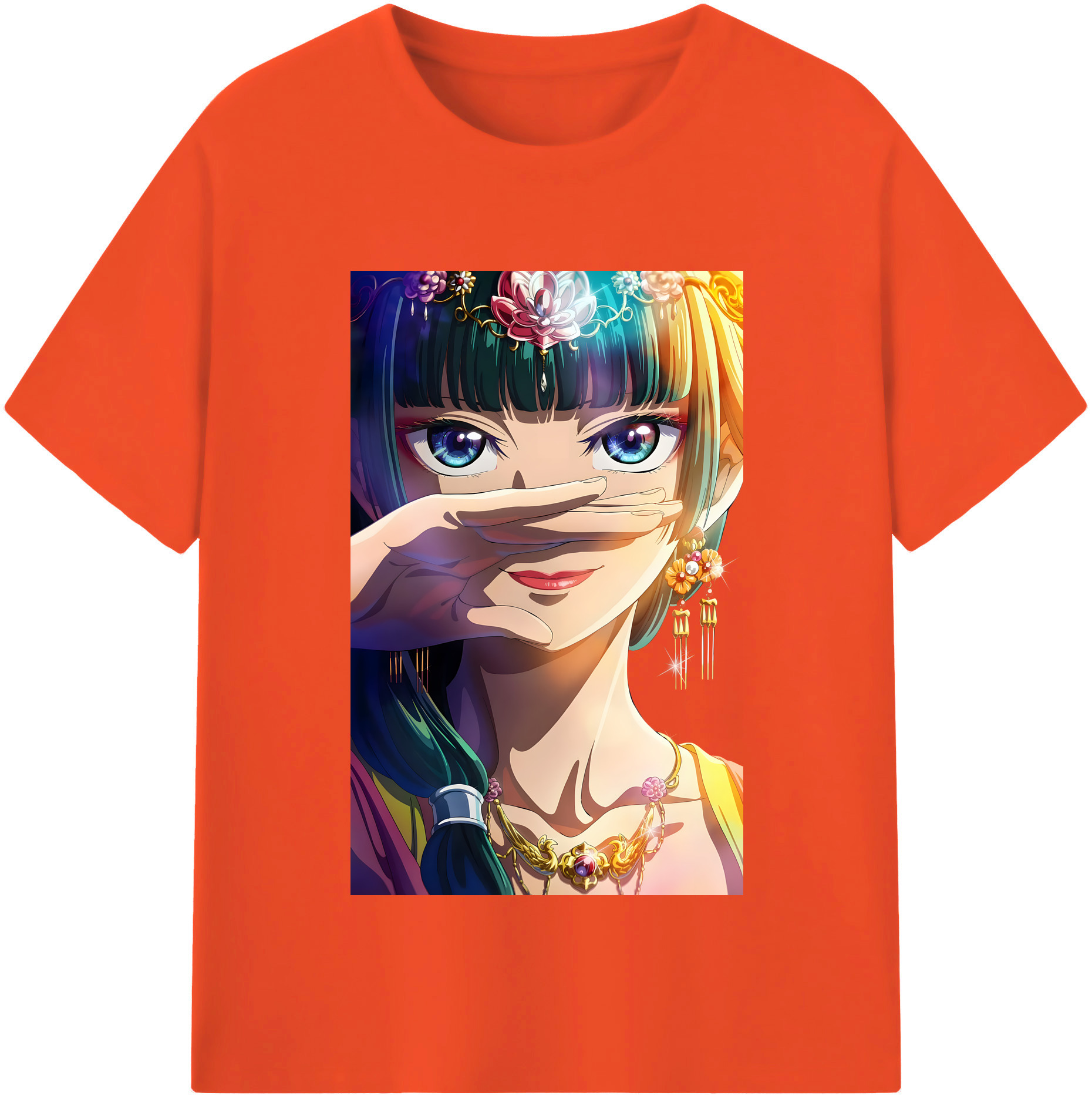 （画像用） 薬屋のひとりごと The Apothecary Diaries 綿100％半袖Tシャツ（フロントプリント）