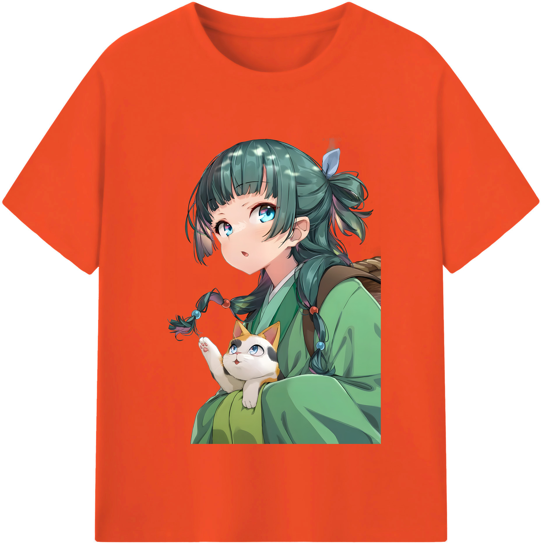 （画像用） 薬屋のひとりごと The Apothecary Diaries 綿100％半袖Tシャツ（フロントプリント）