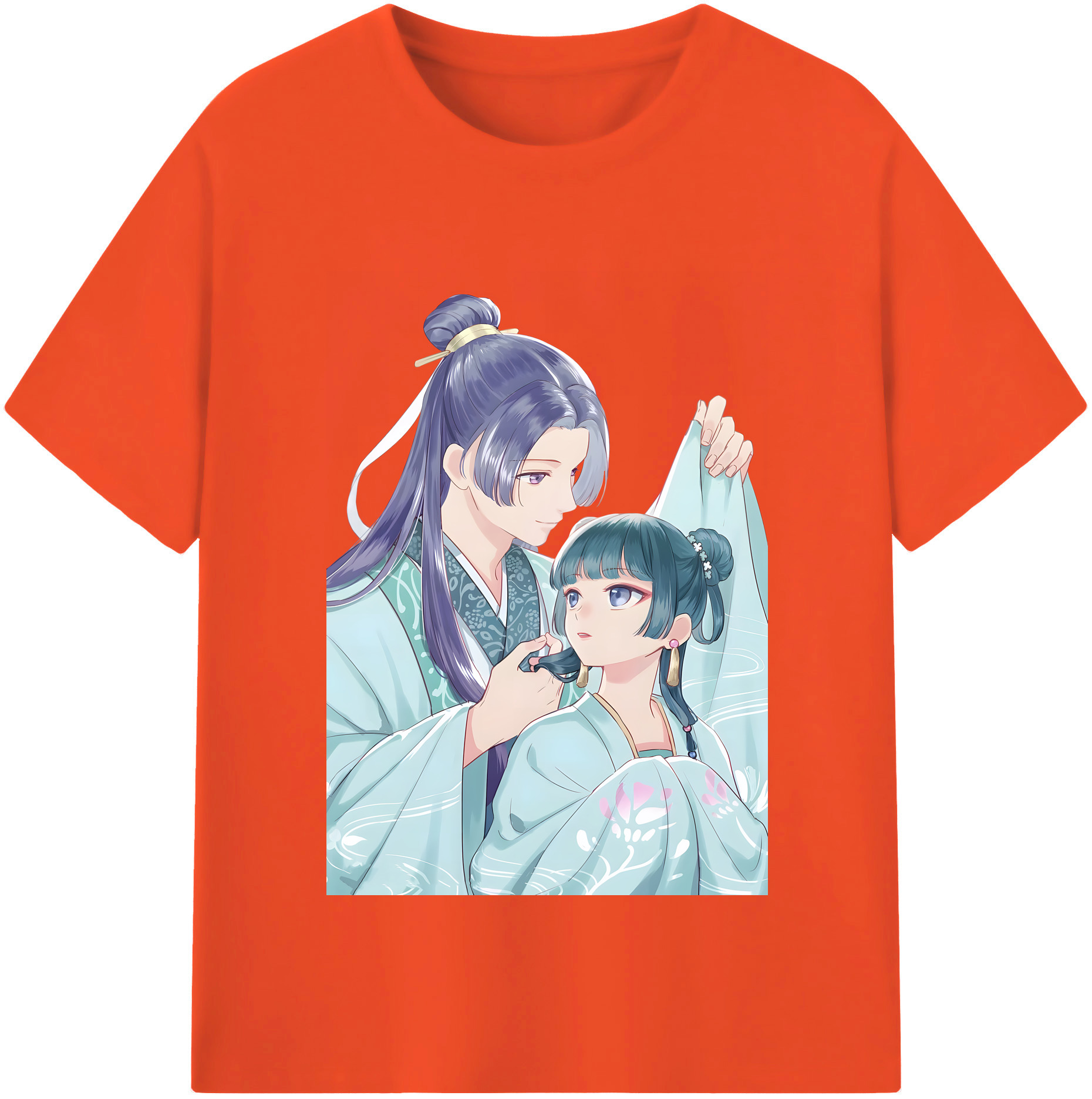 （画像用） 薬屋のひとりごと The Apothecary Diaries 綿100％半袖Tシャツ（フロントプリント）